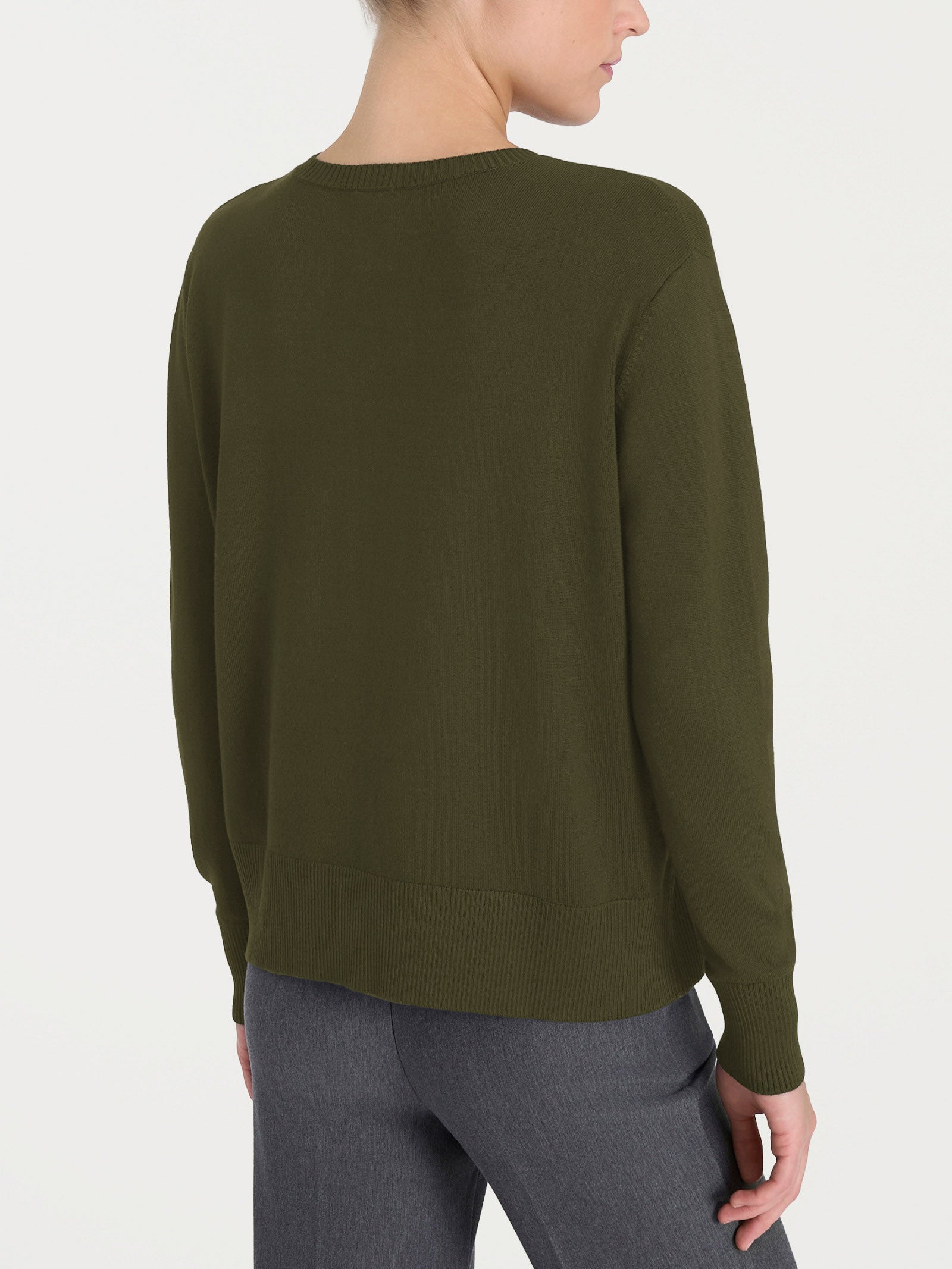 Ragno Four Seasons maglia girocollo donna Dark Olive