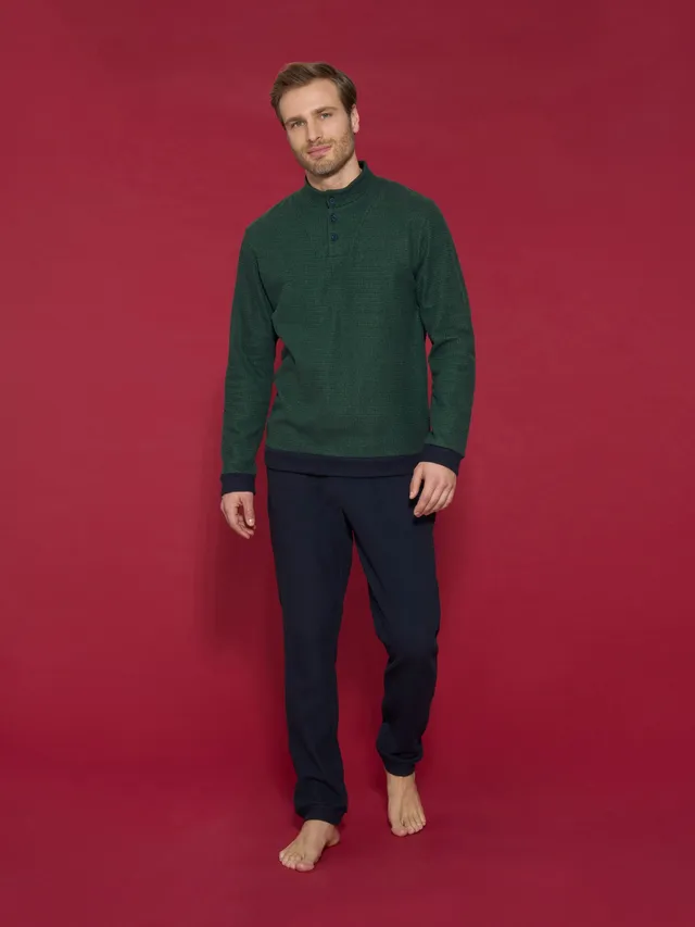 Ragno Pigiama vulcano Cotton Eco Pile uomo Outer Space cotone