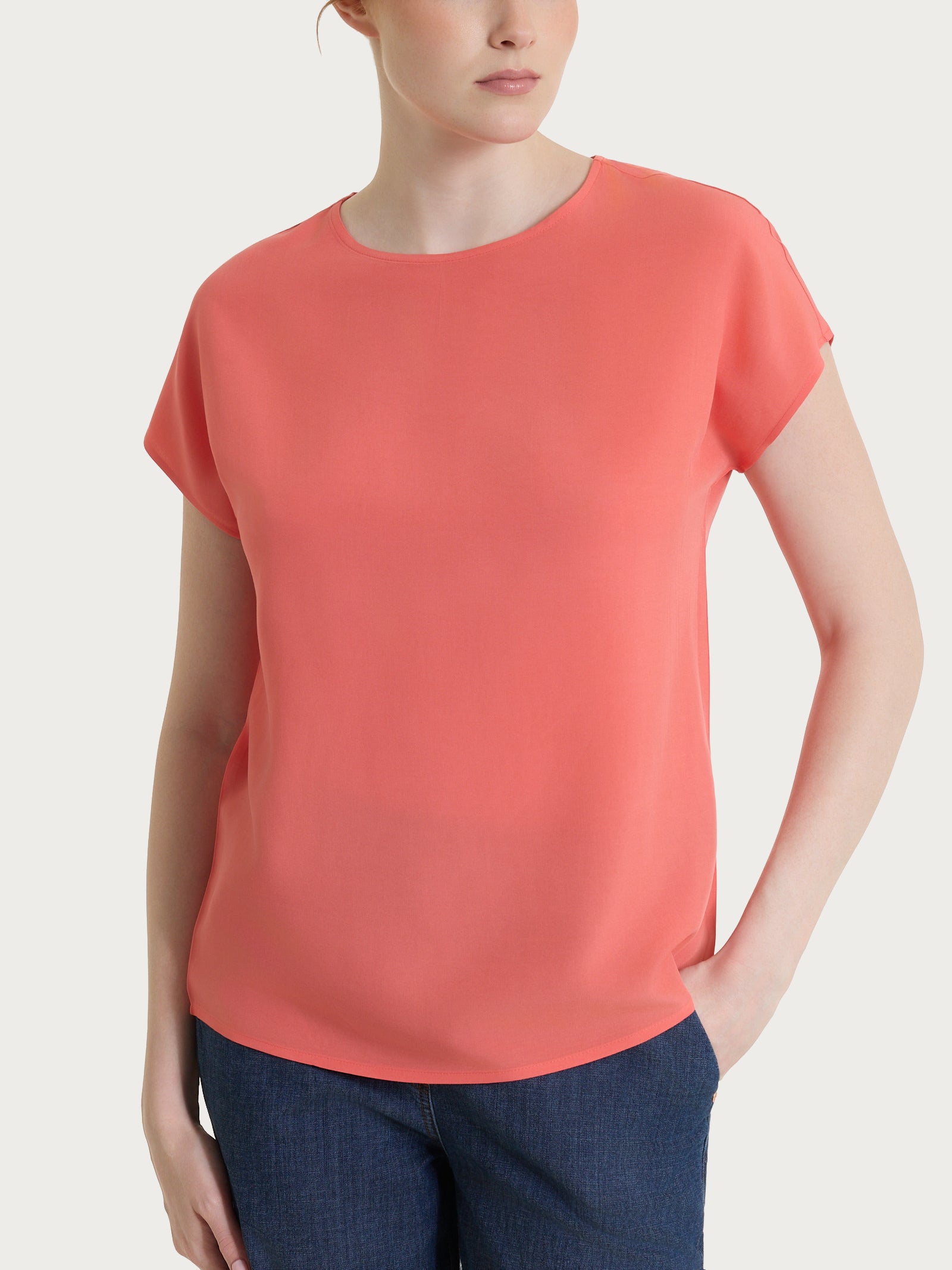 Ragno EcoSeta Blusa Manica Kimono Viscosa Dubarry
