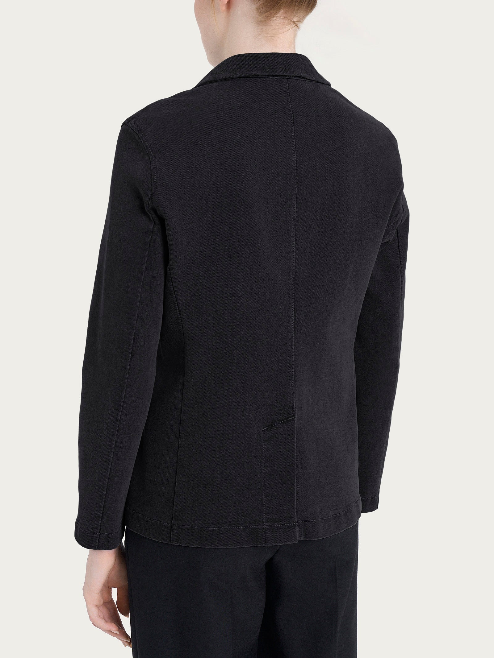 Ragno Super Denim blazer due bottoni Nero elasticizzato