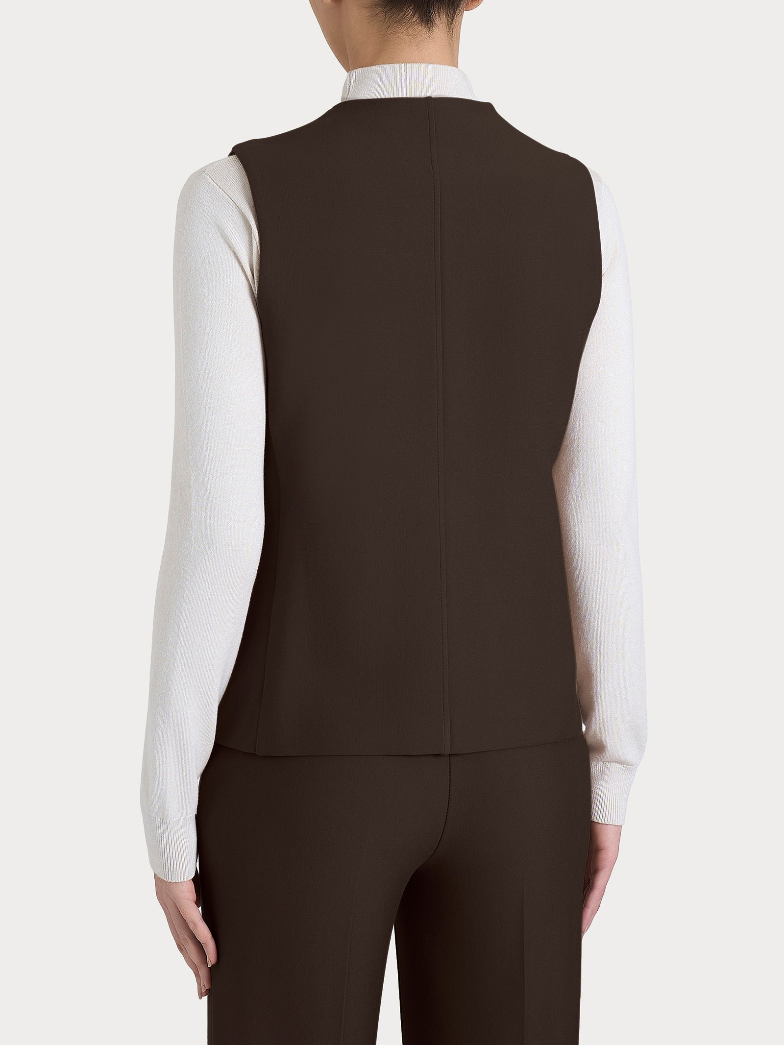 Ragno Compact gilet 4 bottoni Chocolate Torte elasticizzato