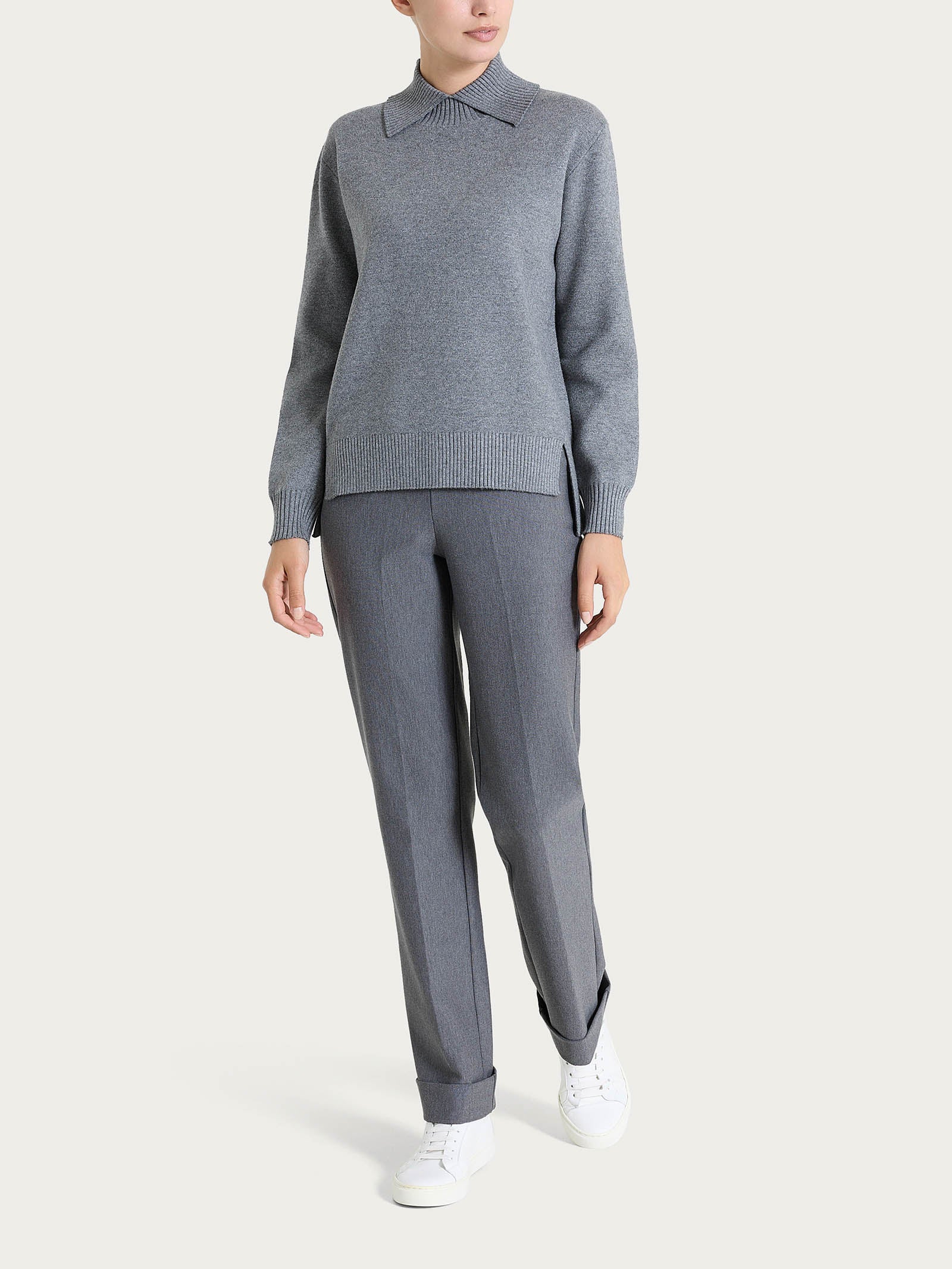 Ragno Super Soft collo alto maglia spacco Ferro Mel