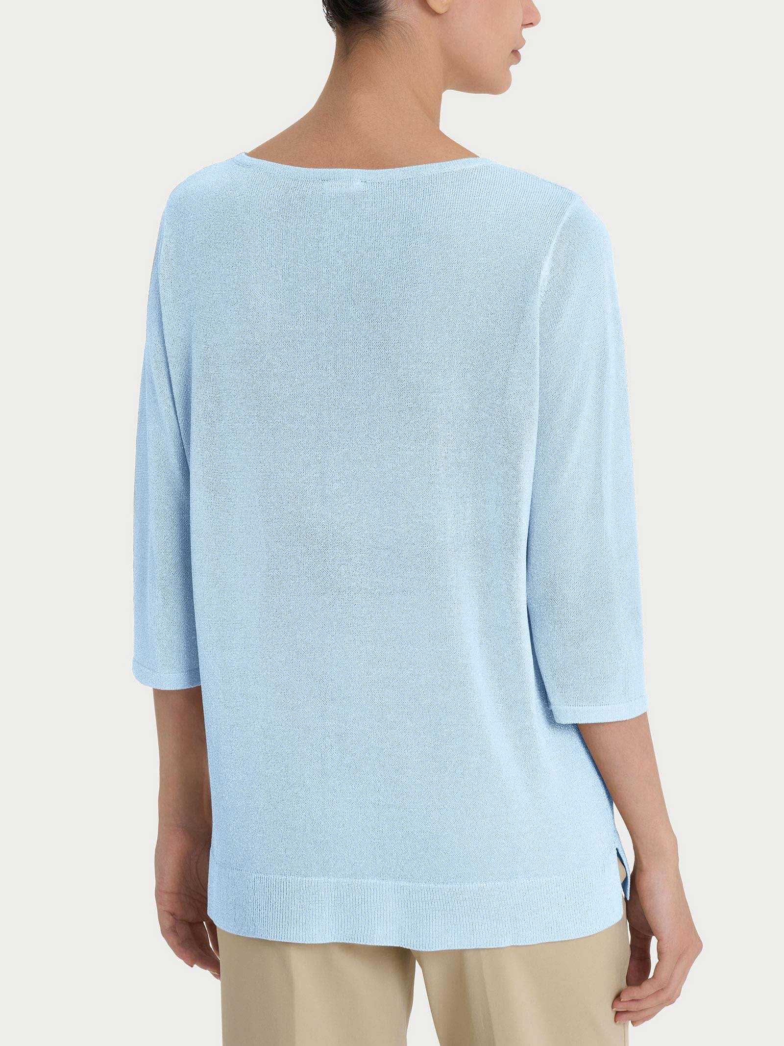 Ragno Maglia manica 3/4 crêpe lurex Skyway
