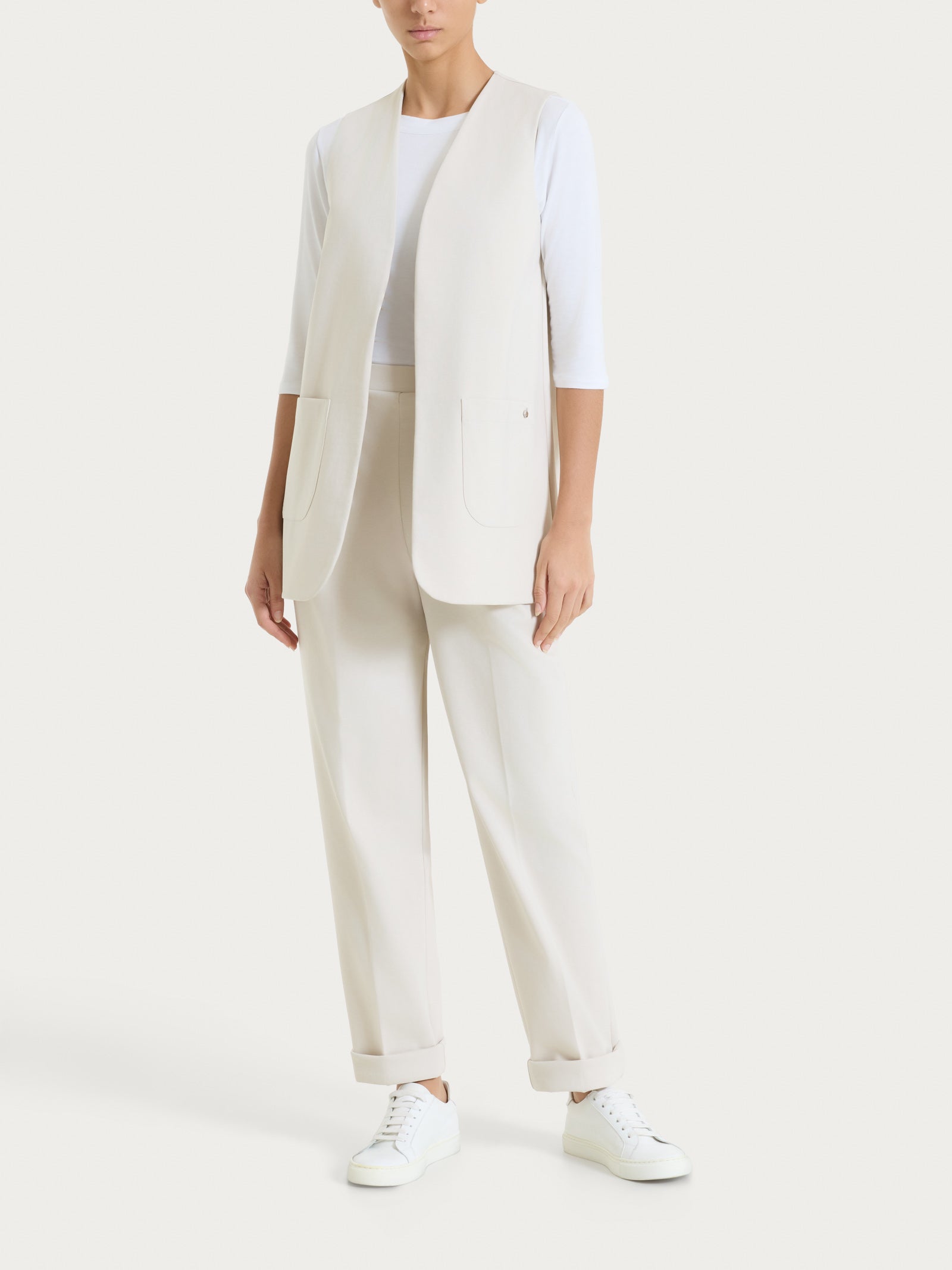 Ragno Compact Light Pantalone Donna Carota Champignon Elastico