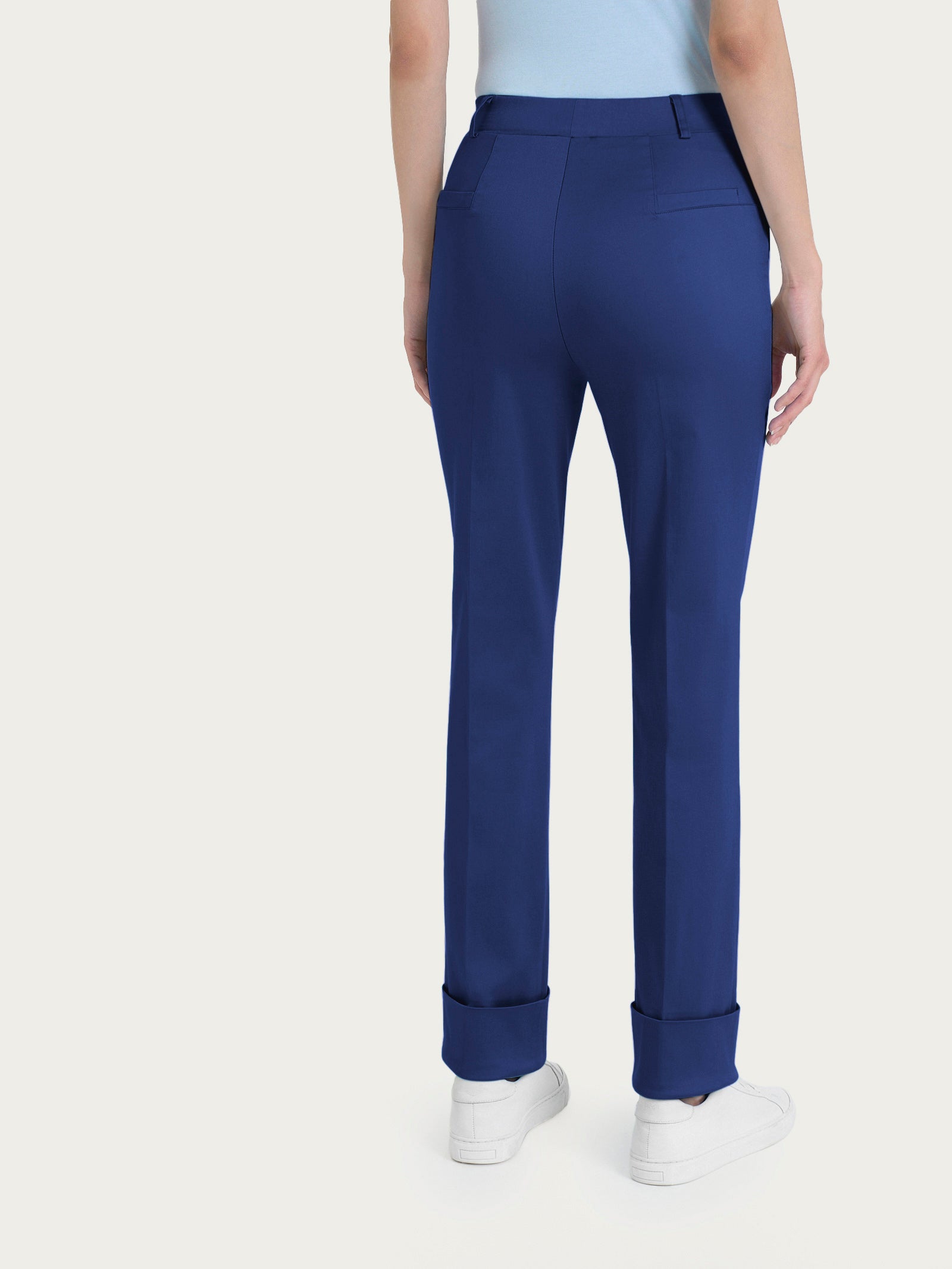 Ragno Satin Power pantalone donna Blueberry gamba dritta