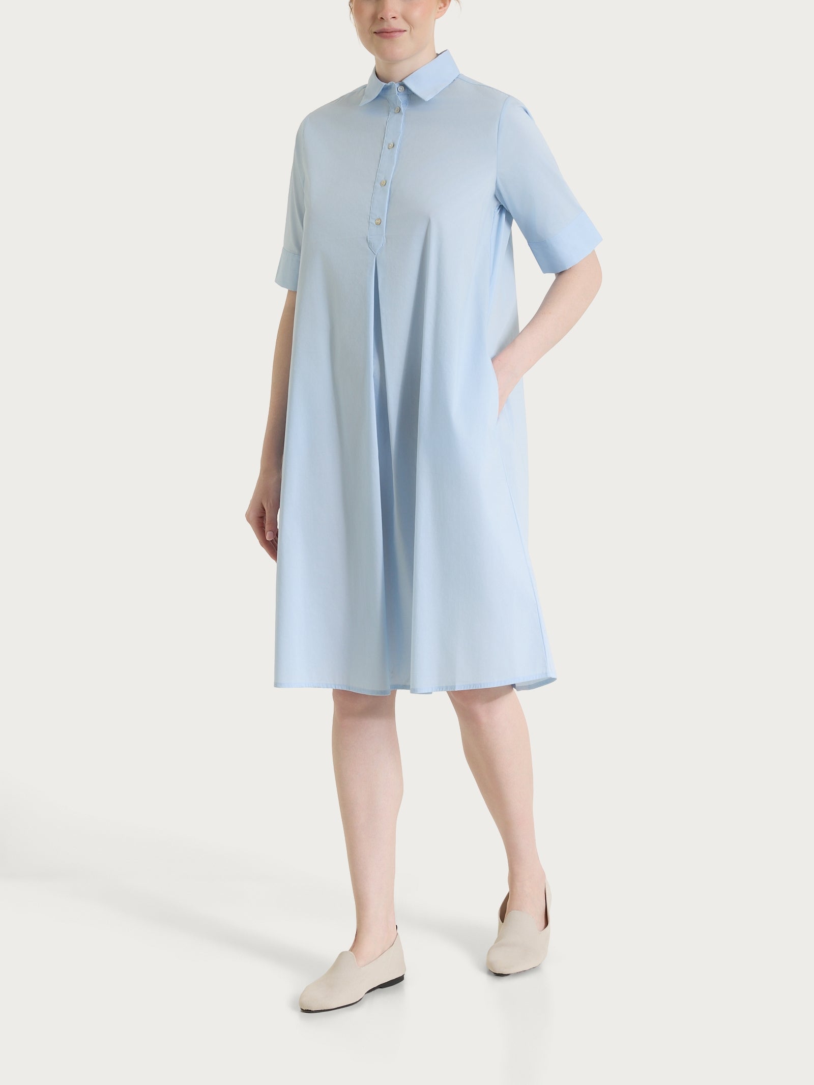Ragno Gem Abito collo camicia Skyway in poplin cotone