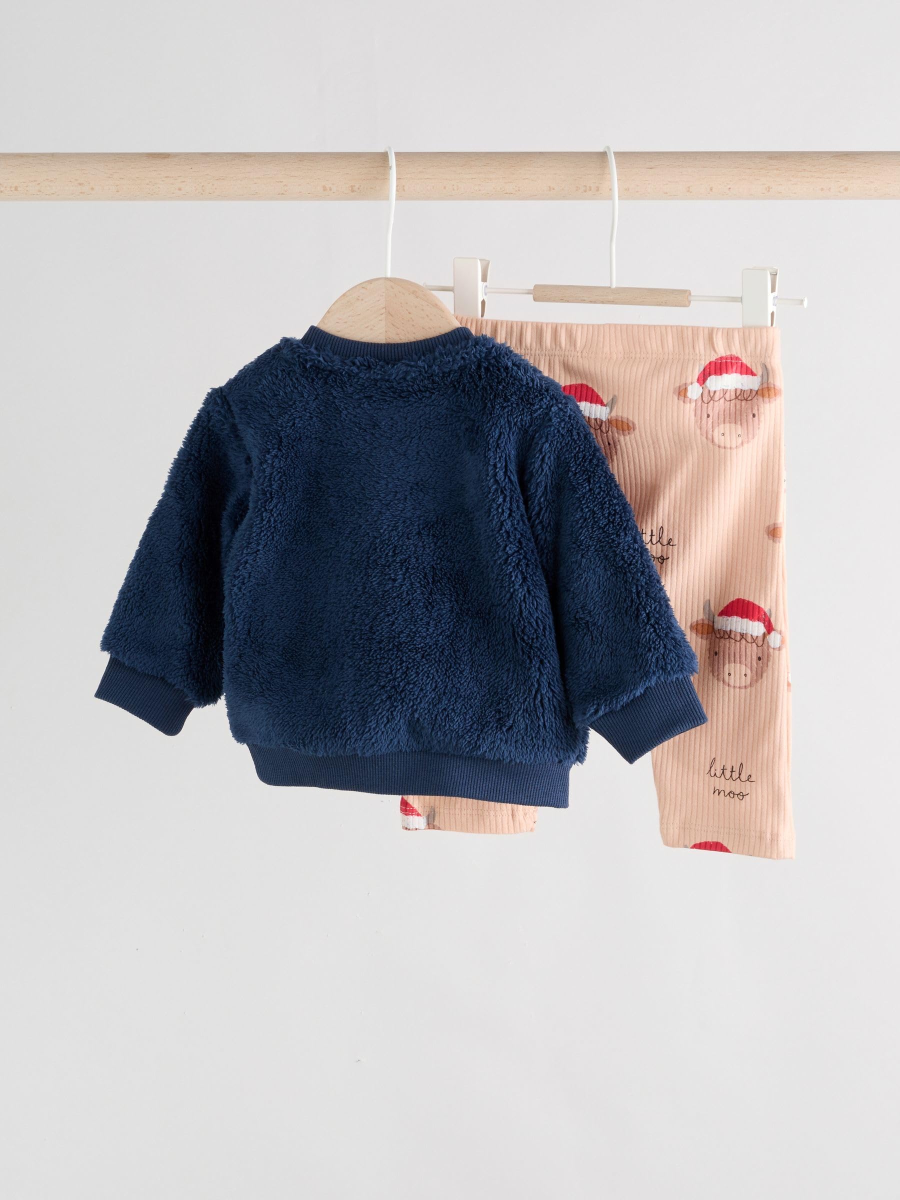 Geo Next Completo Neonato Top Pile e Leggings 74-80