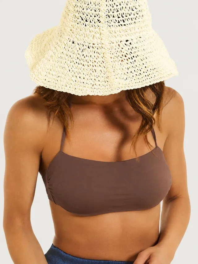Ragno Invisible Reggiseno Fascia Microfibra Chocolate