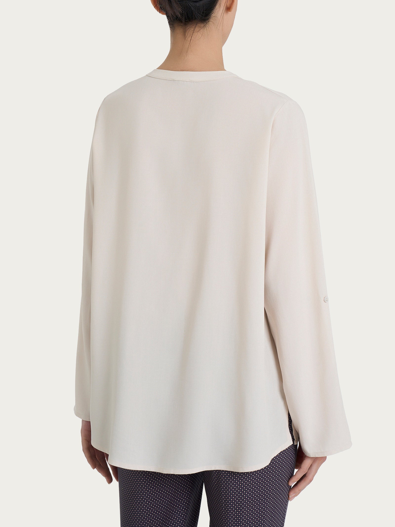 Ragno EcoSeta Camicia Collo Coreana Champignon