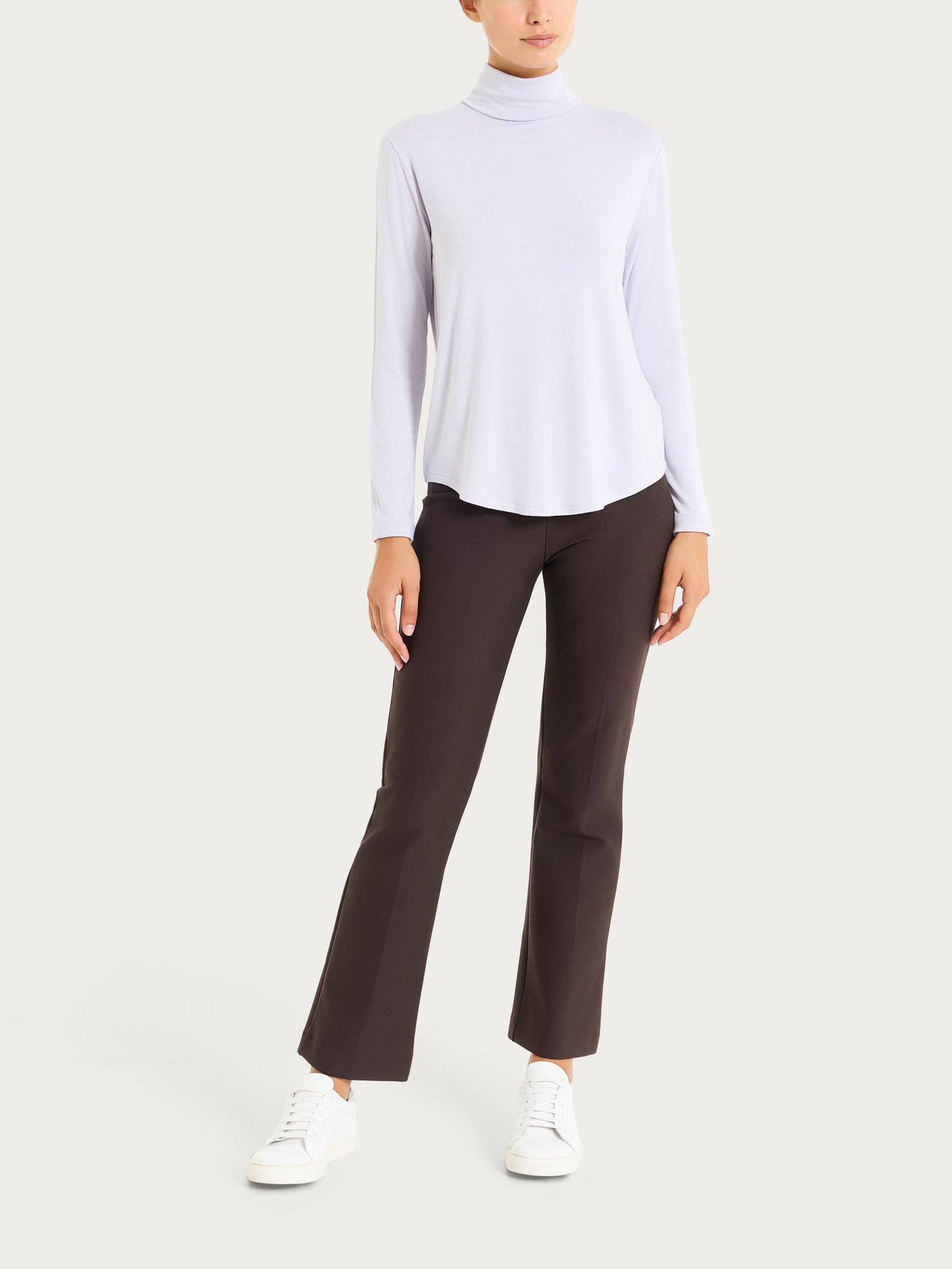 Ragno Dolcevita Eco Viscosa maglia manica lunga Thistle