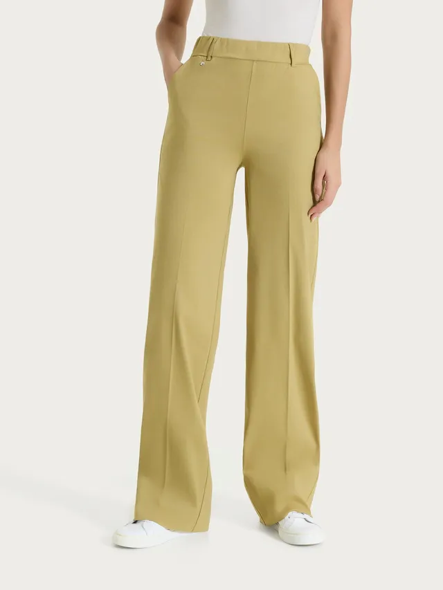 Ragno Super Fresh Pantalone Ampio Khaki Wide Leg
