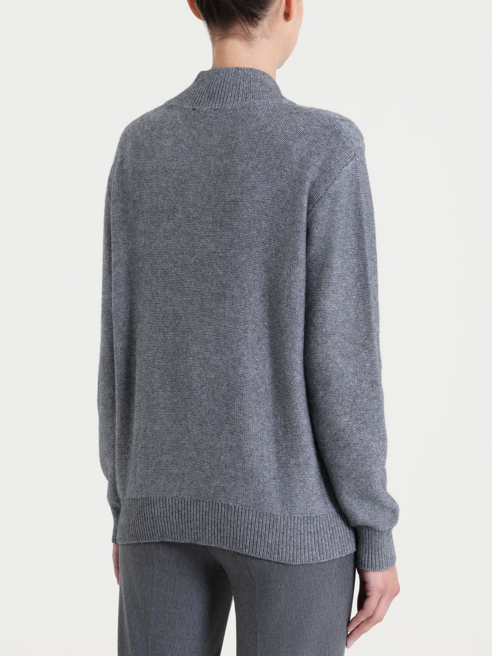 Ragno Natural Soft Maglia scollo V donna Ferro Mel. misto viscosa