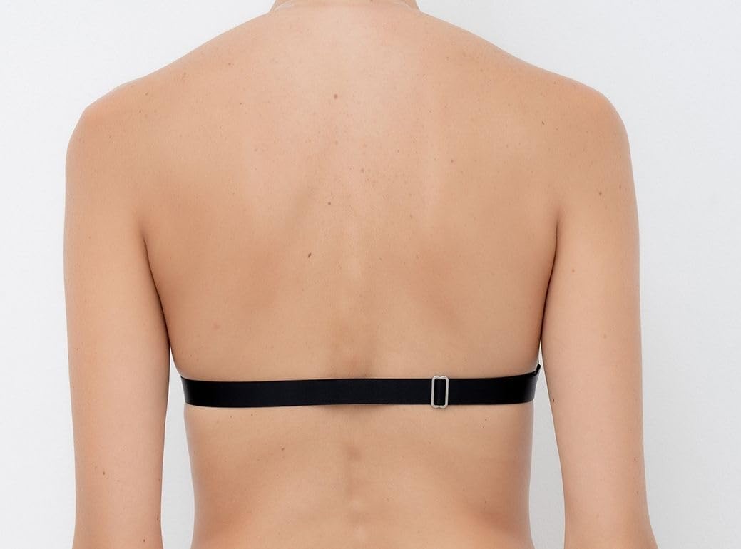Lormar New Basic Lynette reggiseno balconcino imbottito nero in microfibra