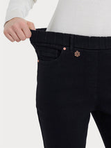 Ragno 4 Seasons Jeans Donna Dritto Nero Denim
