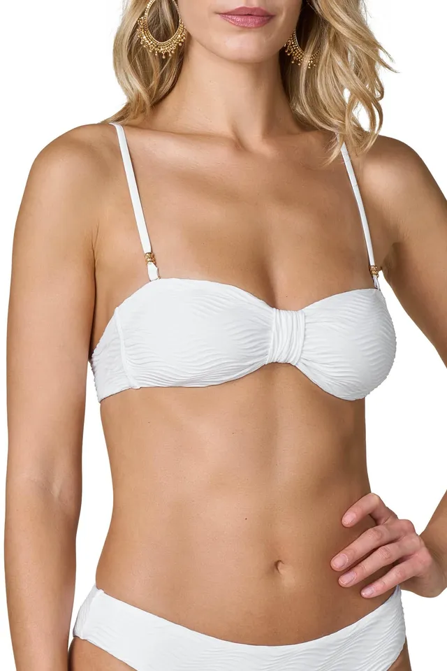 Goldenpoint Cloud top bikini fascia imbottita jacquard