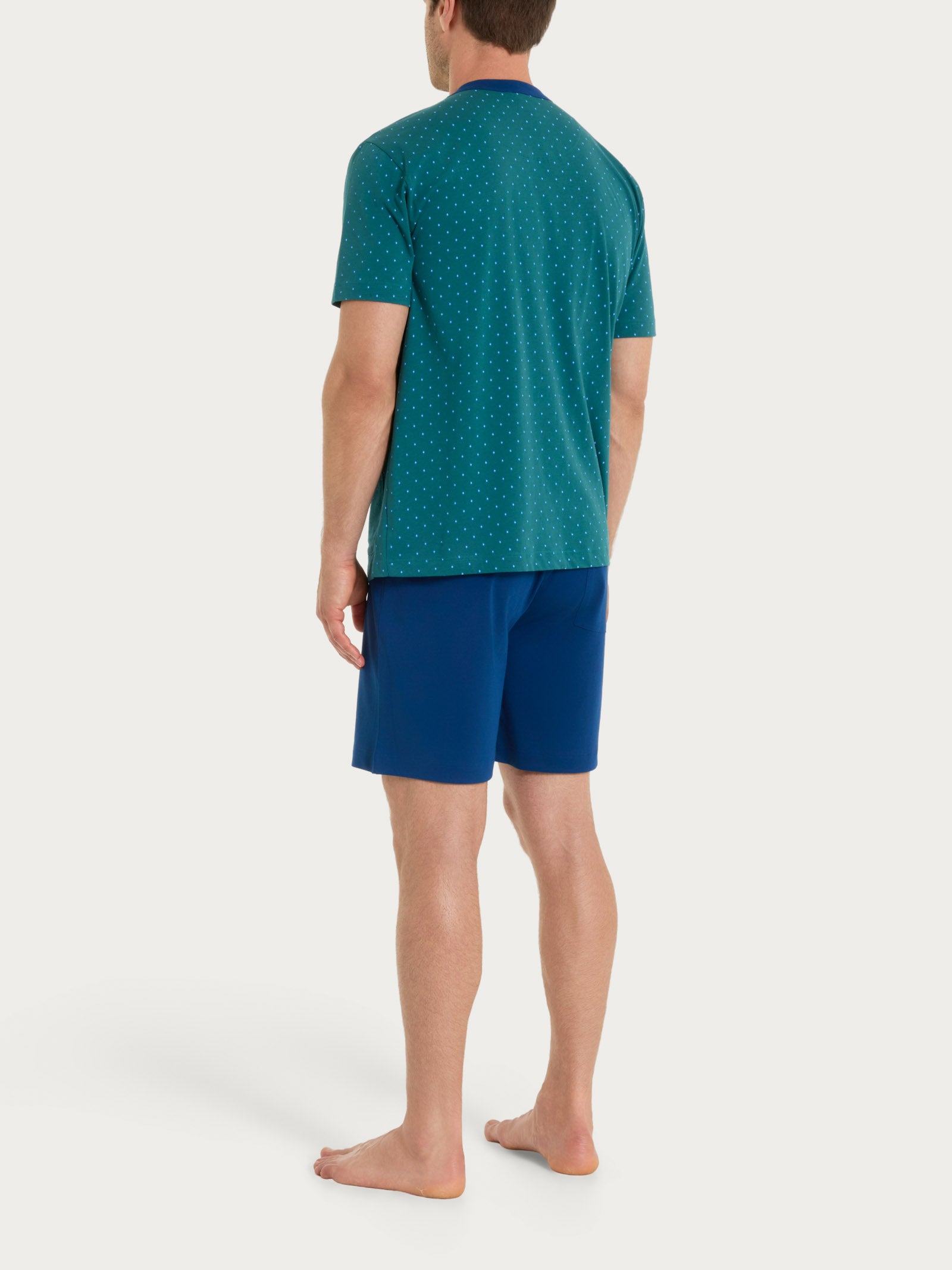 Ragno Jersey Cotone pigiama corto aperto 58-60 Bayberry jersey