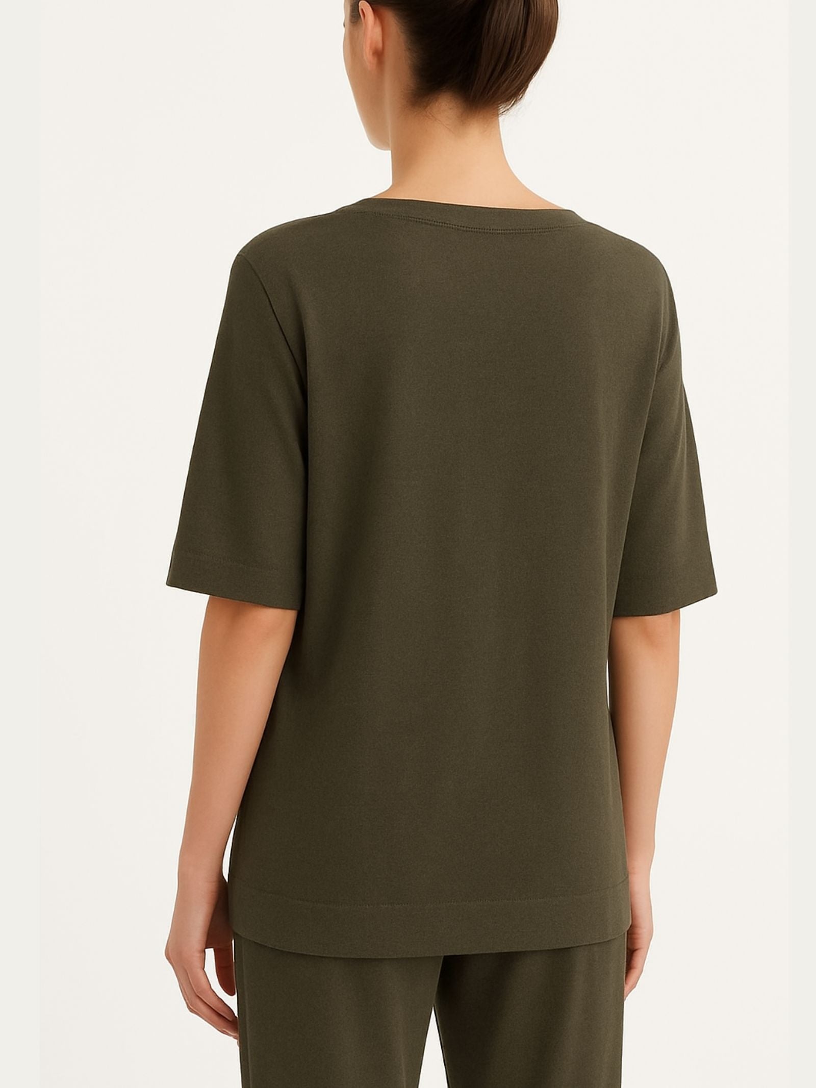 Ragno Maglia Barchetta Summer Slub Dark Olive