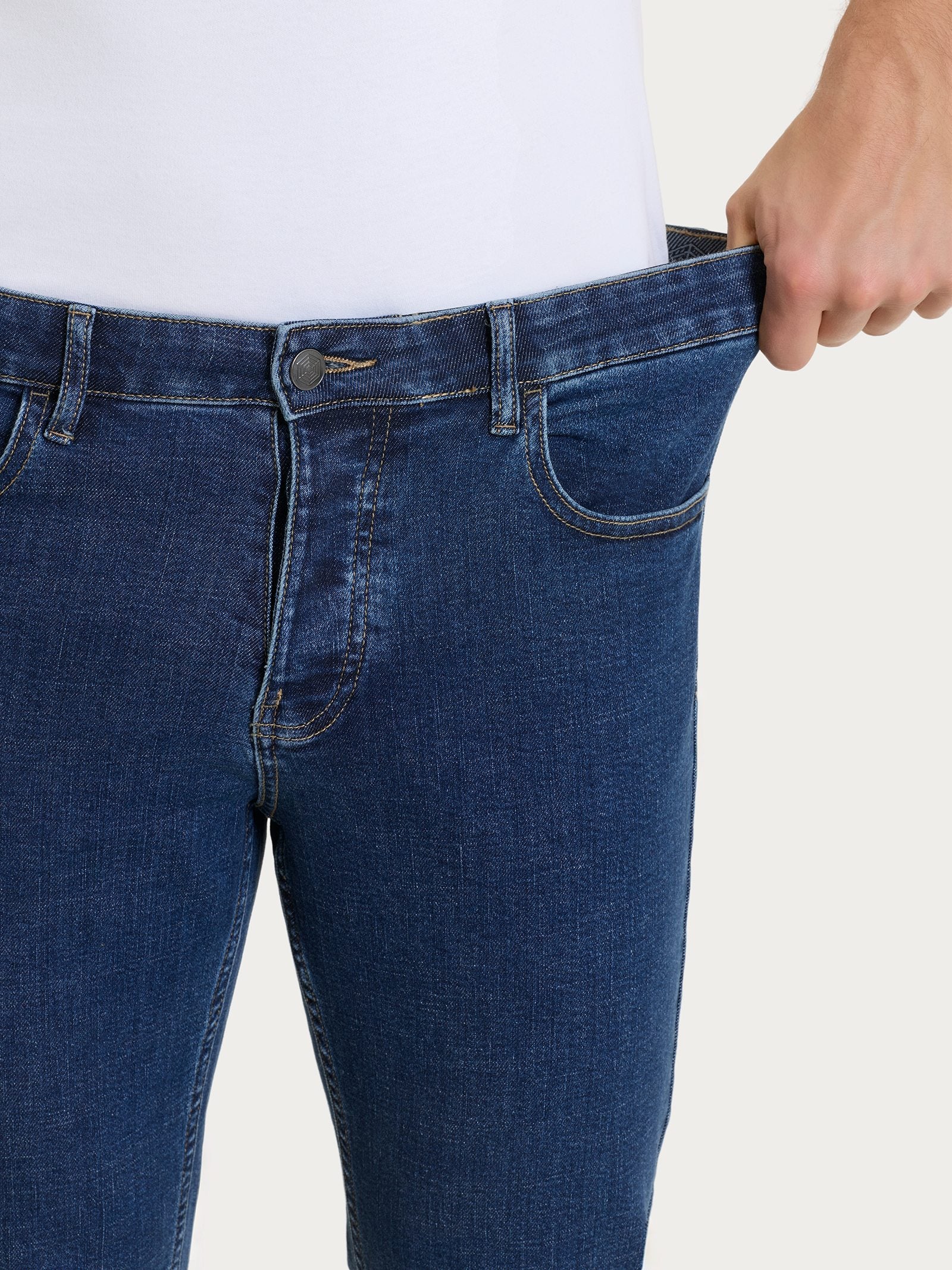 Ragno Super Denim Jeans Bootleg Jeans cotone comfort belt