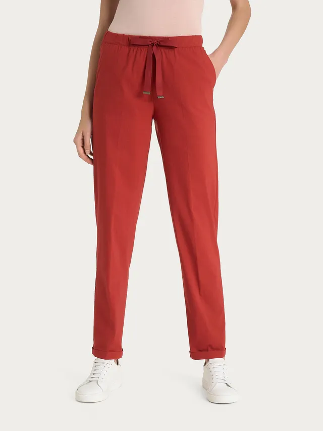 Ragno Super Fresh pantalone jogger red ochre