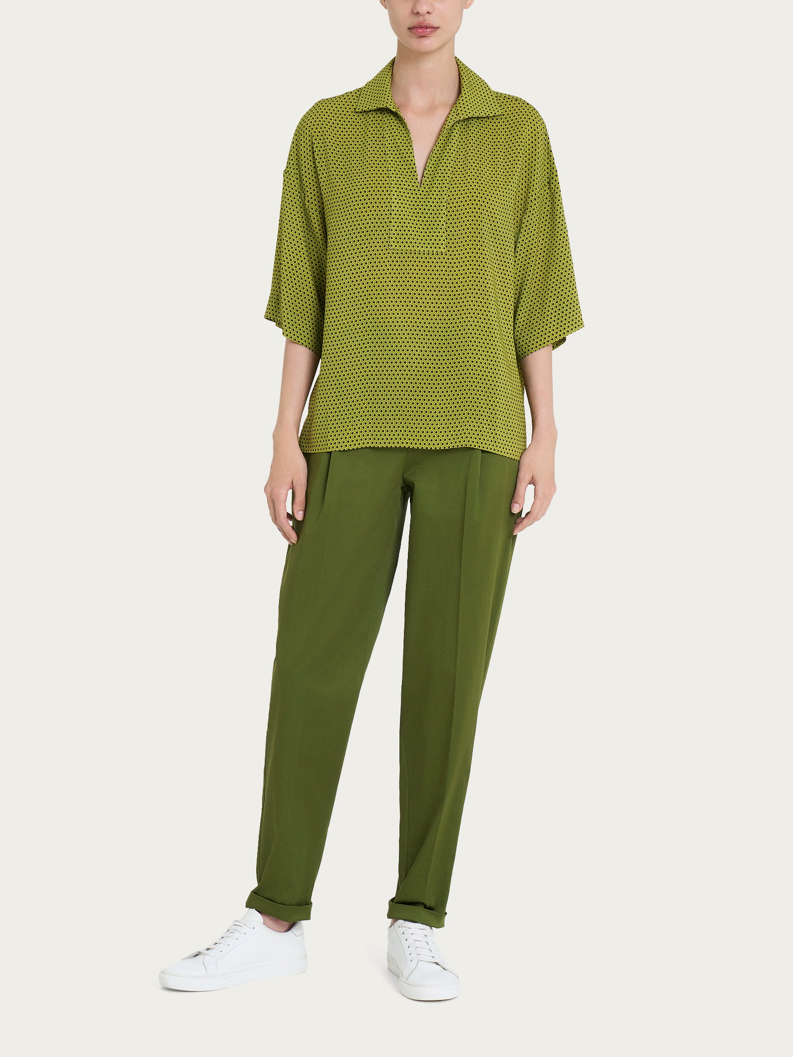 Ragno Ecoseta blusa donna viscosa Fant. Sphagnum