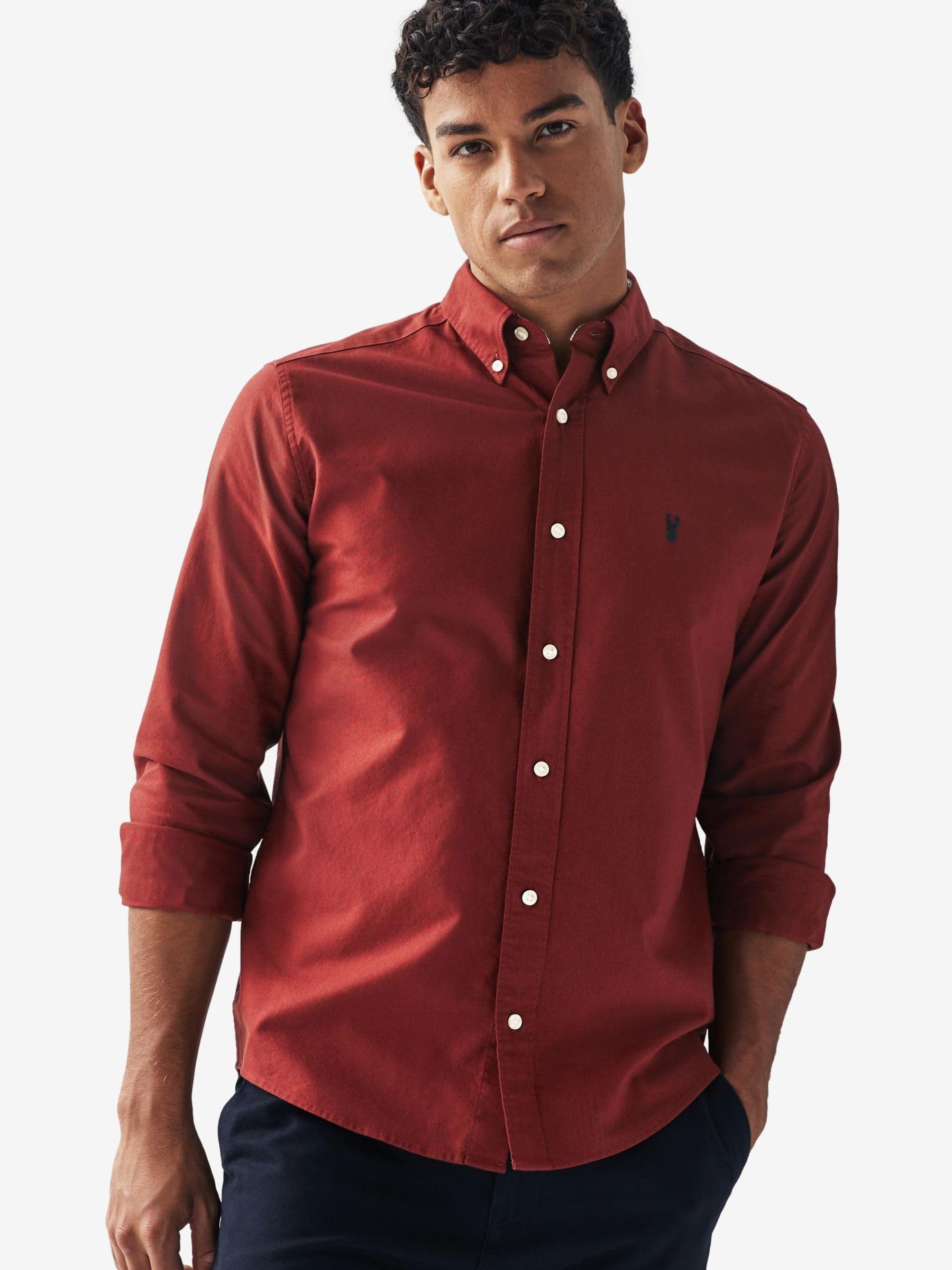 Next Oxford camicia uomo cotone manica lunga M