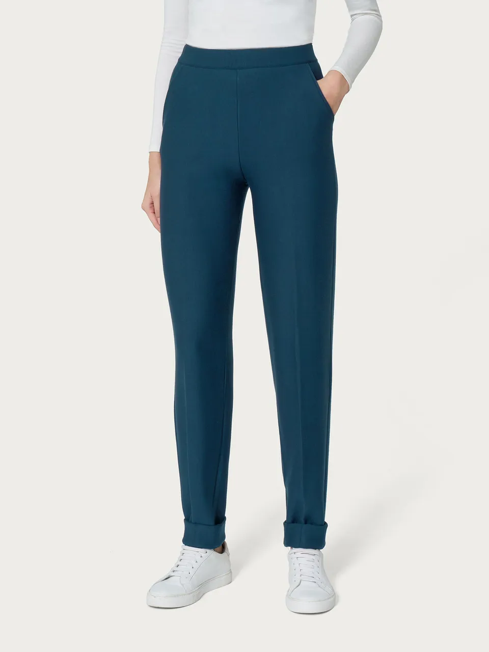 Ragno Eco Techno Fleece Pantalone Chino Blu felpato
