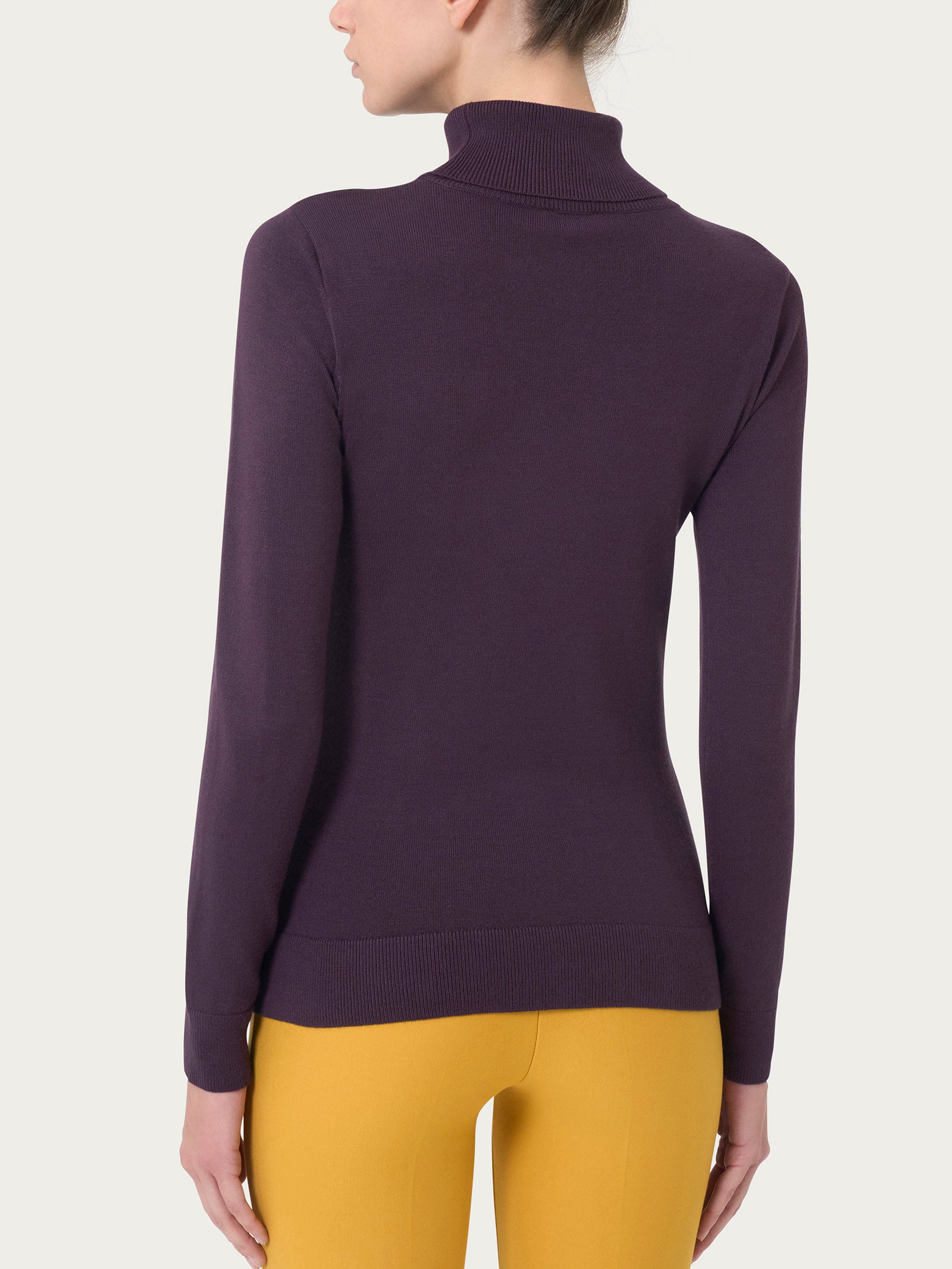 Ragno Four Seasons Dolcevita maglia viola Plum Perfect termoregolante