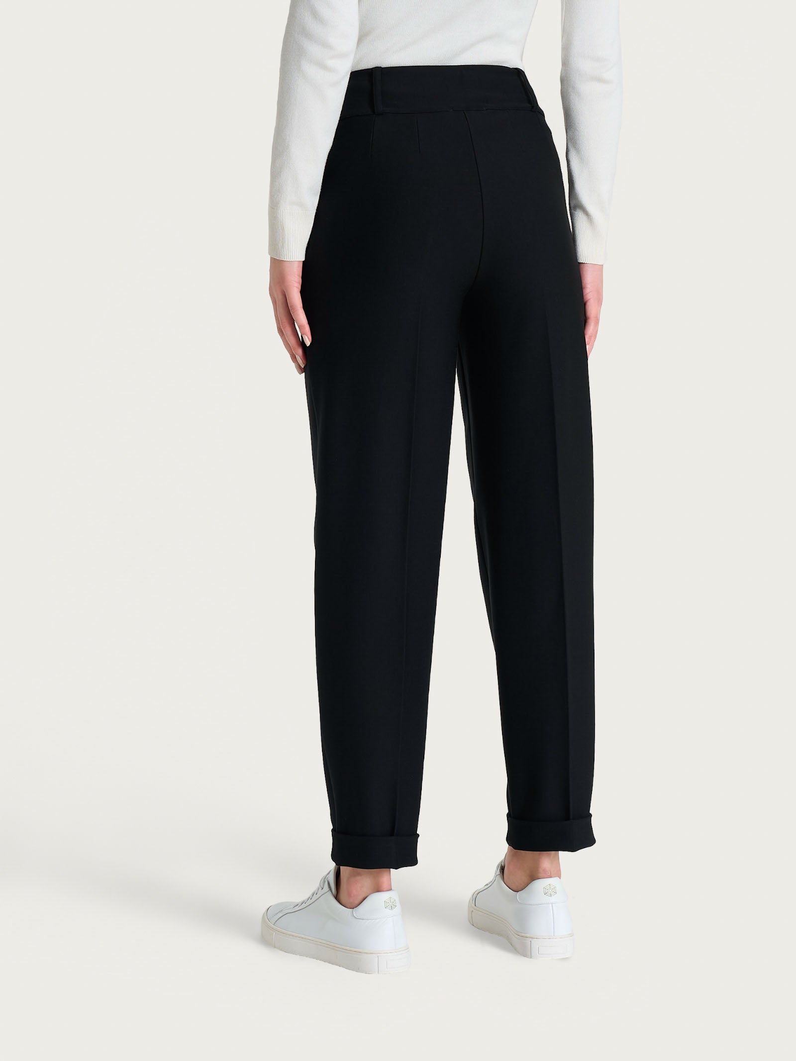 Ragno Compact Carota Tasche Pinces Pantalone Nero