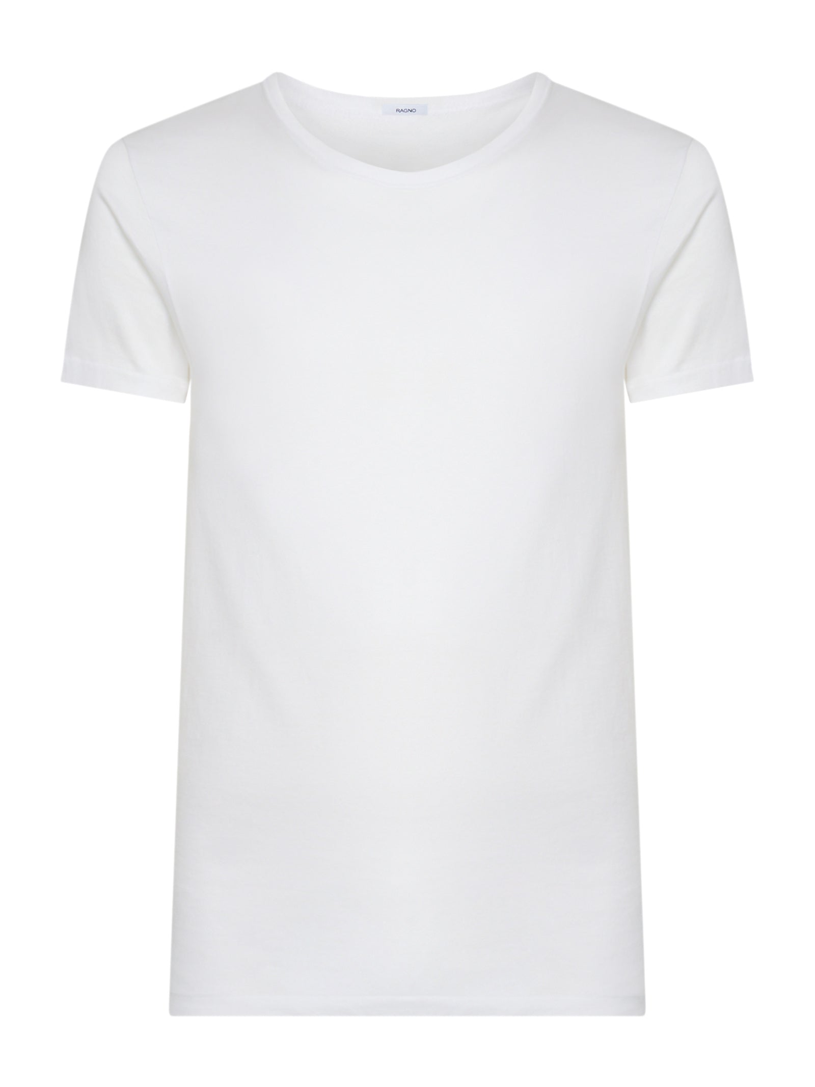 Ragno Silkotton Maglietta Girocollo Bianco cotone uomo