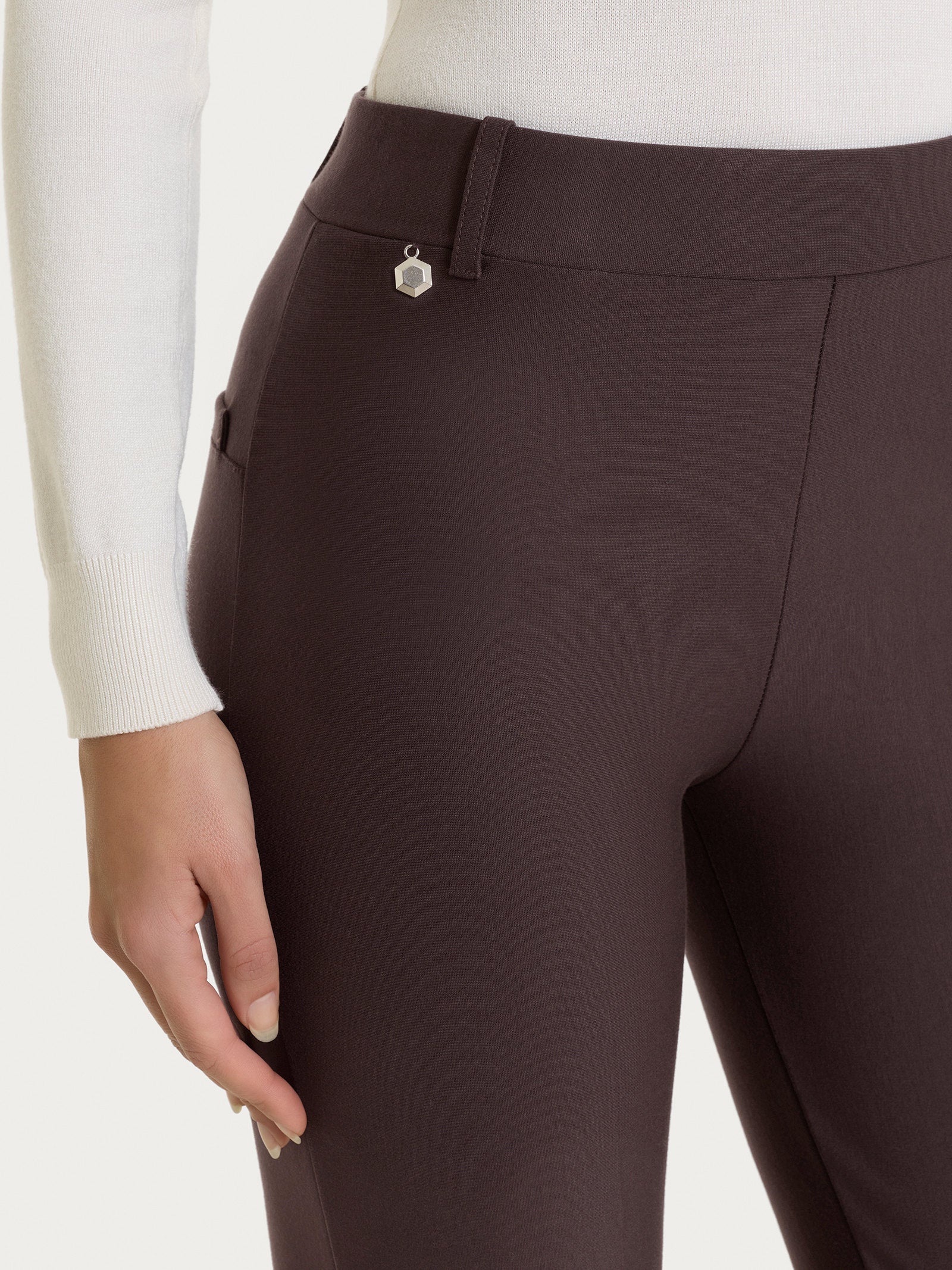 Ragno Compact Pantalone Slim Dritto Chocolate Torte Elasticizzato