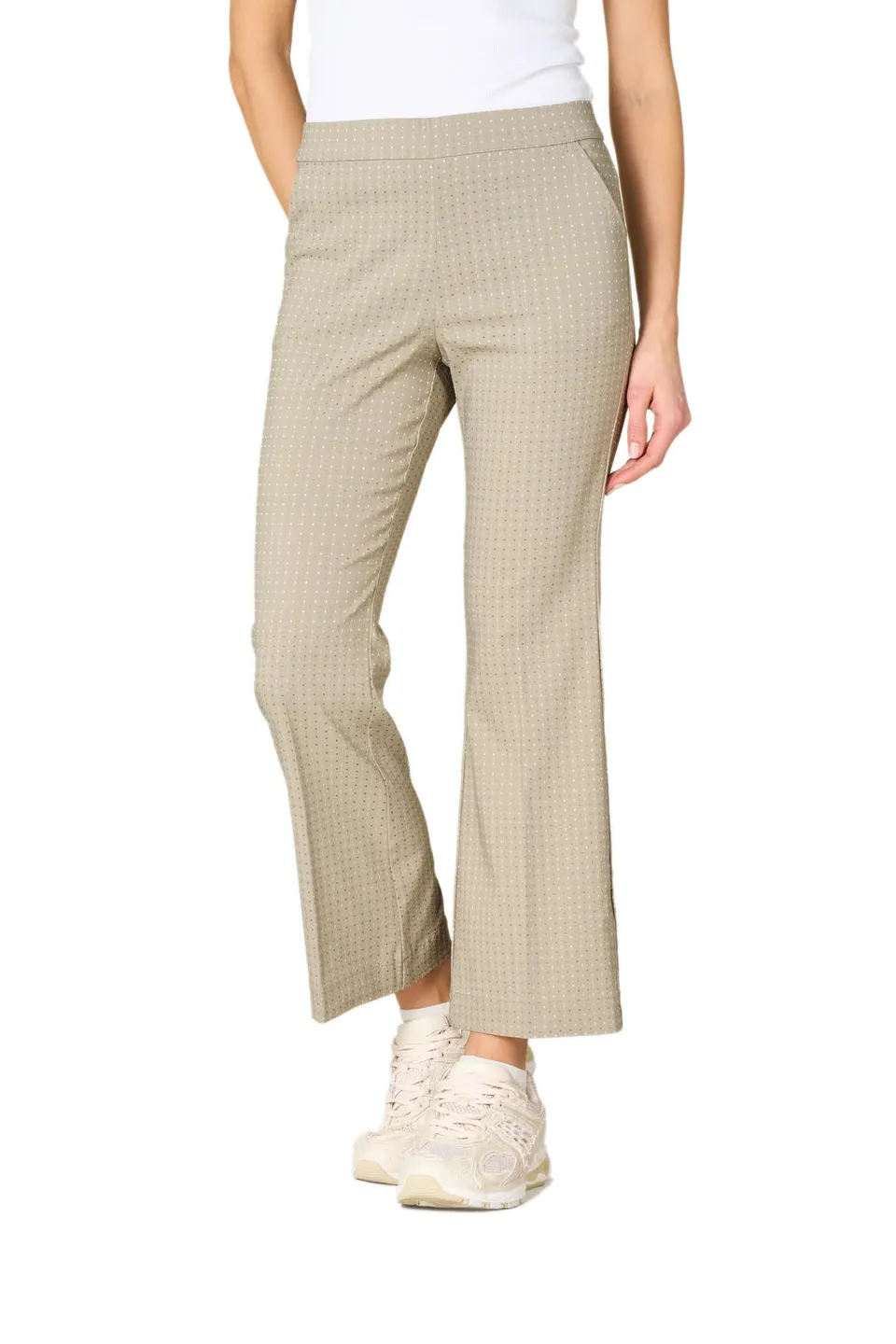 Goldenpoint Kick Flare Micro Pois leggings viscosa svasati