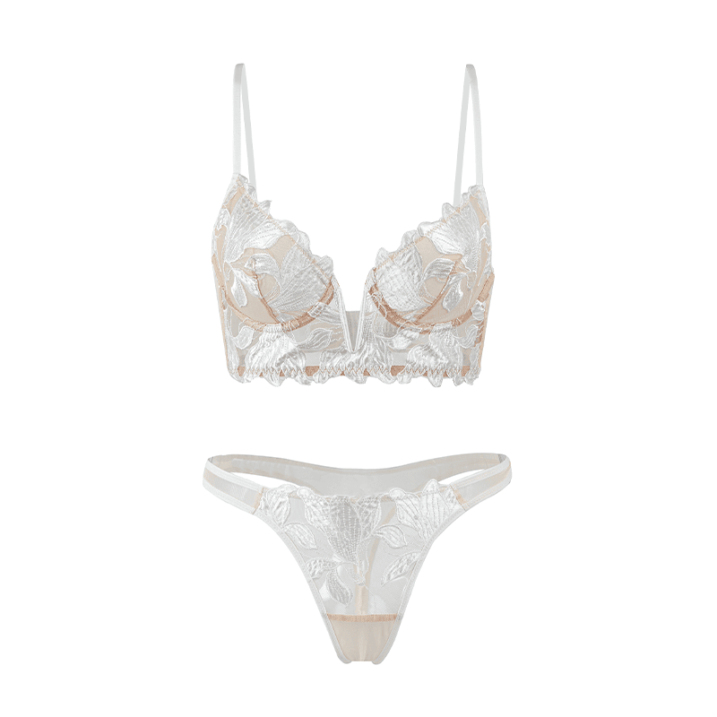 Maria Grazia Severi Floral Completo Avorio Pizzo