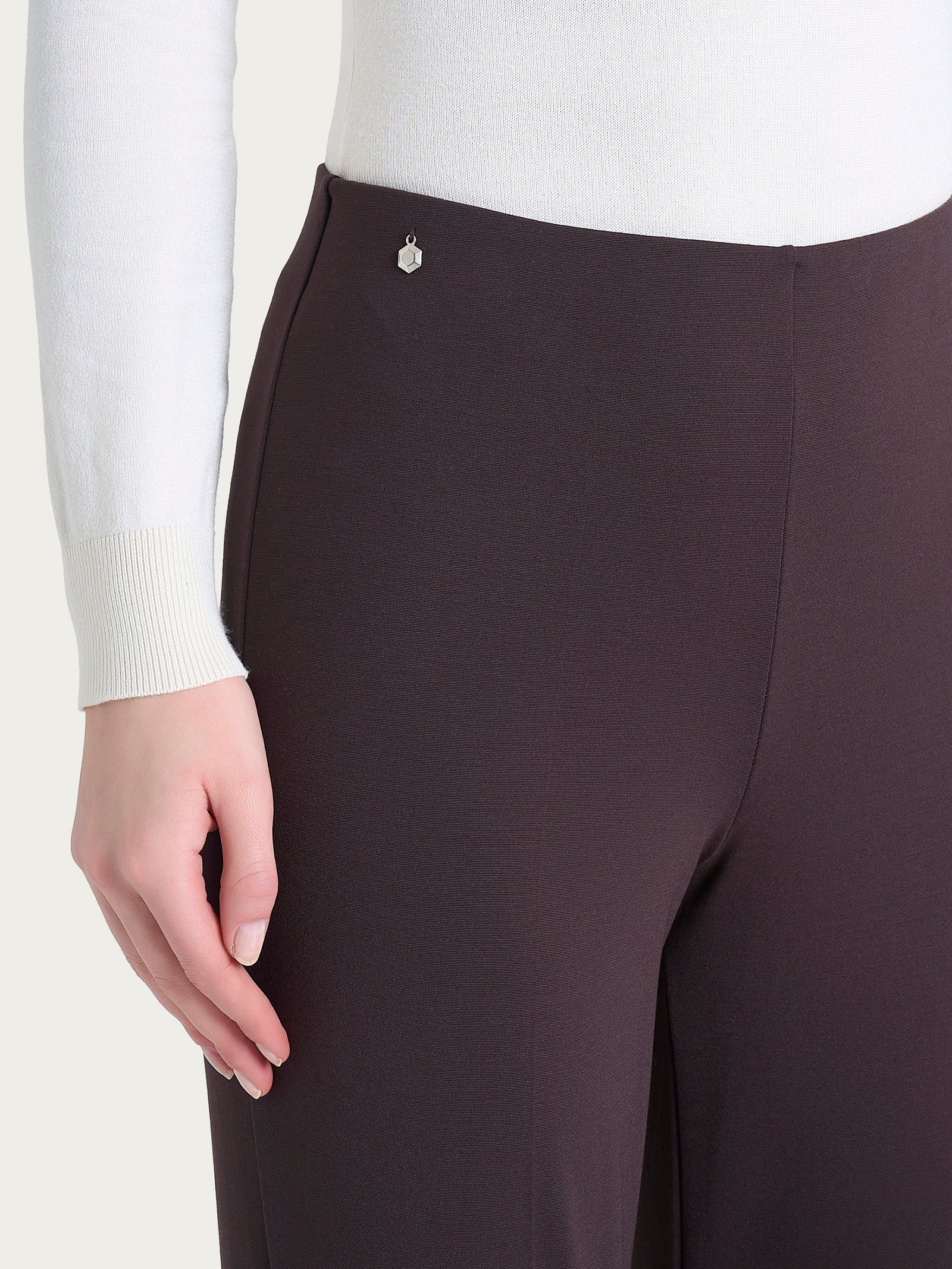 Ragno Cashmere Compact Pantalone Sigaretta Chocolate Torte skinny