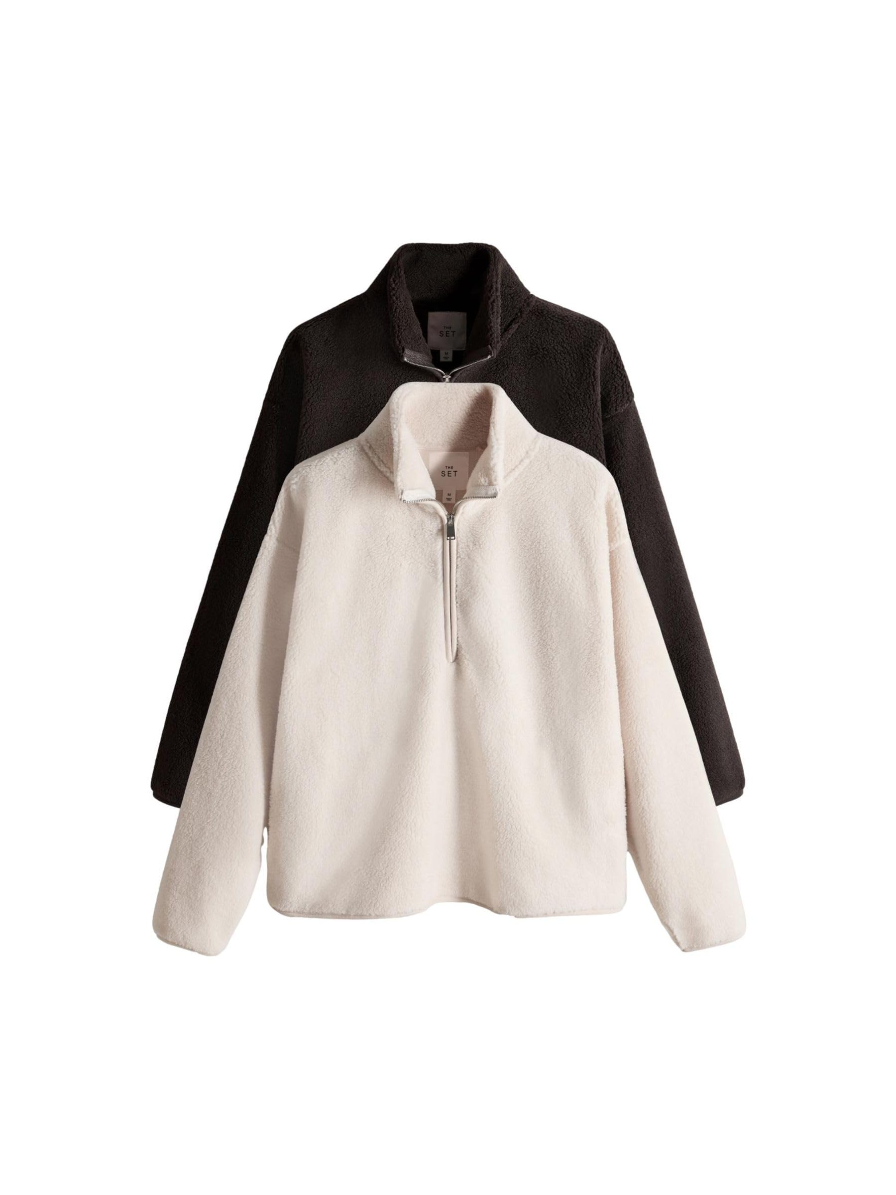 Geo Next The Set 2 maglie sherpa zip corta collo alto