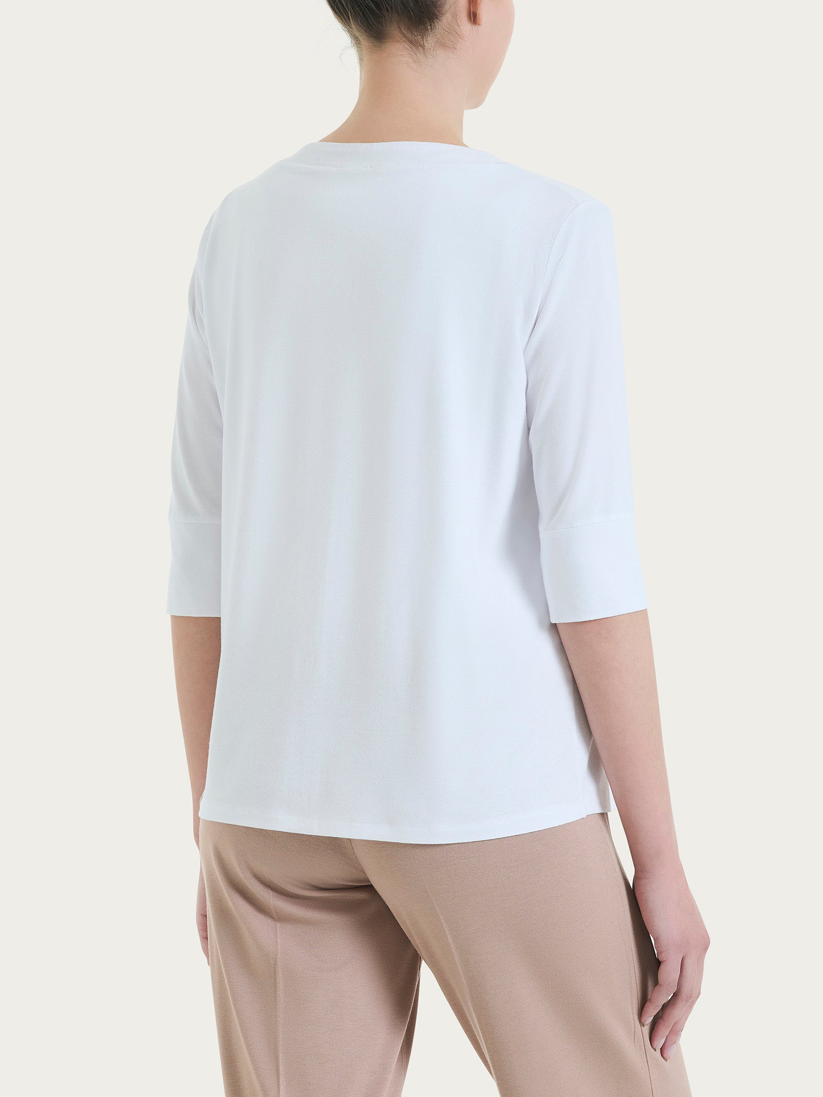 Ragno Viscosa Summer Cardigan Corto Bianco Manica 3/4