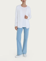 Ragno Summertime Open cardigan Bianco maglia fine