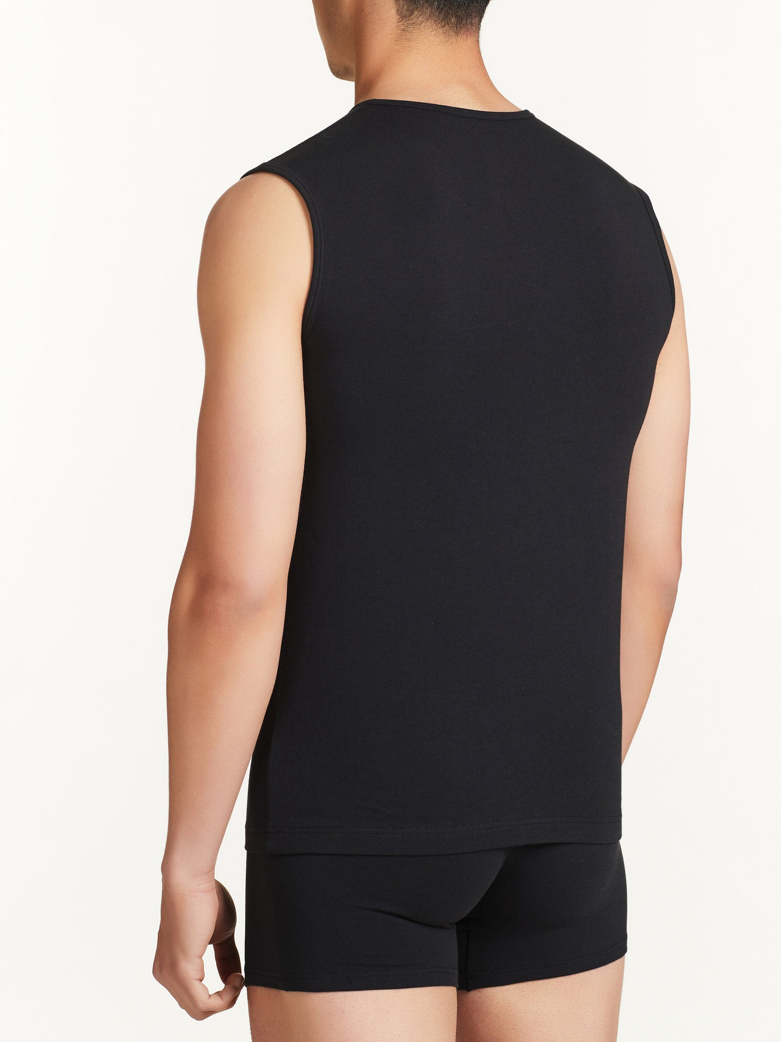 Ragno Dynamic Canottiera uomo Nero Bipack cotone