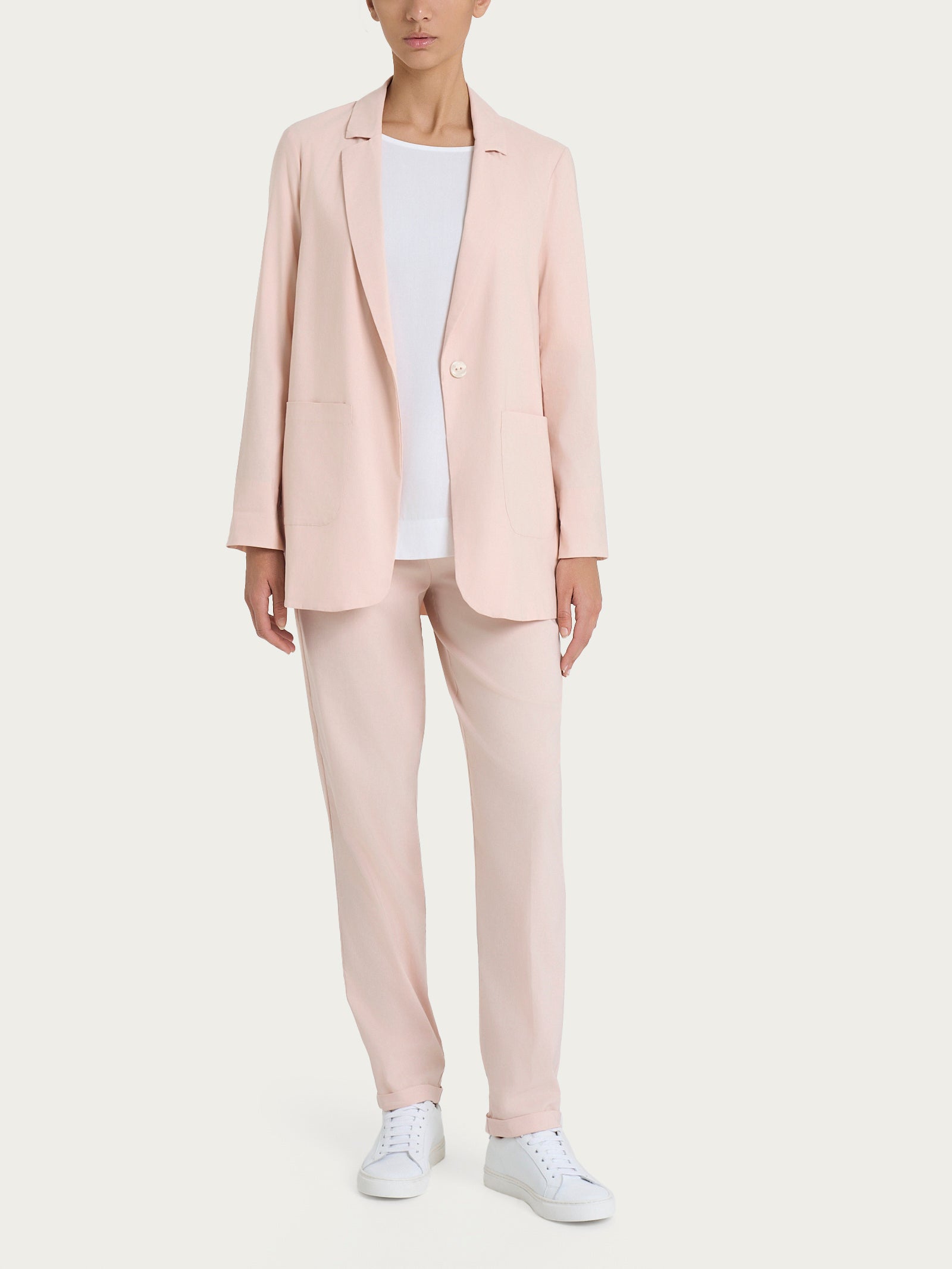 Ragno Super Fresh Pantalone Jogger Cameo Rose in cotone