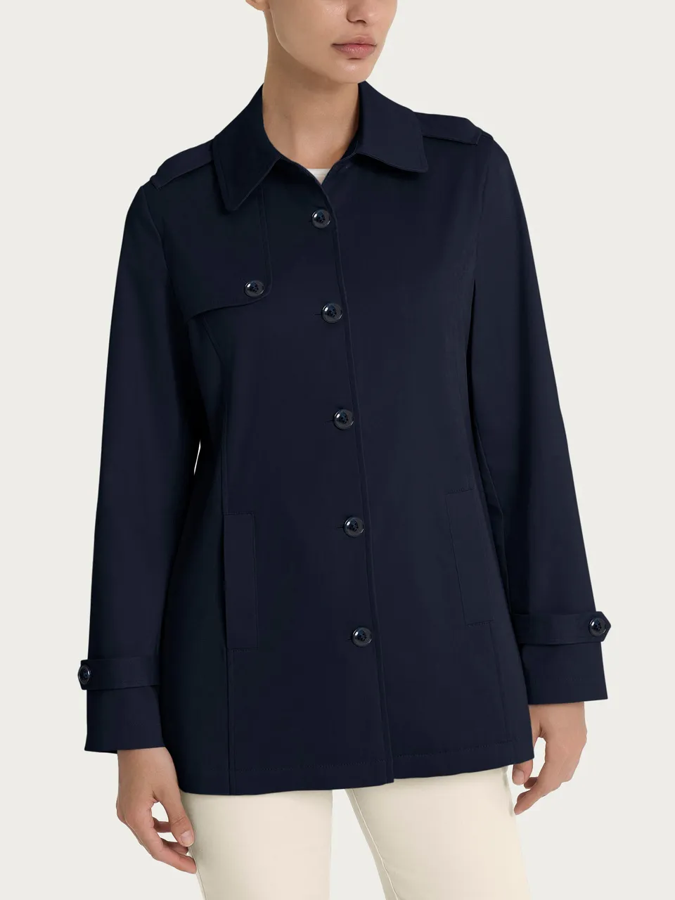 Ragno Satin Power Trench donna Bleu idrorepellente