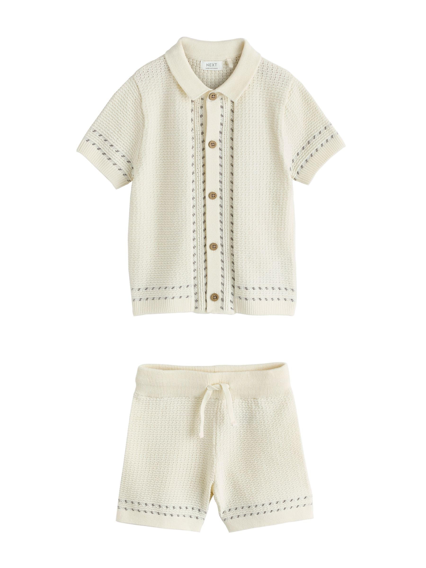 Geo Next completo bambino polo+shorts maglia testurizzata