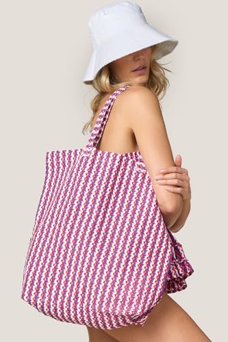 Goldenpoint Circus borsa tote mare geometrica multicolor