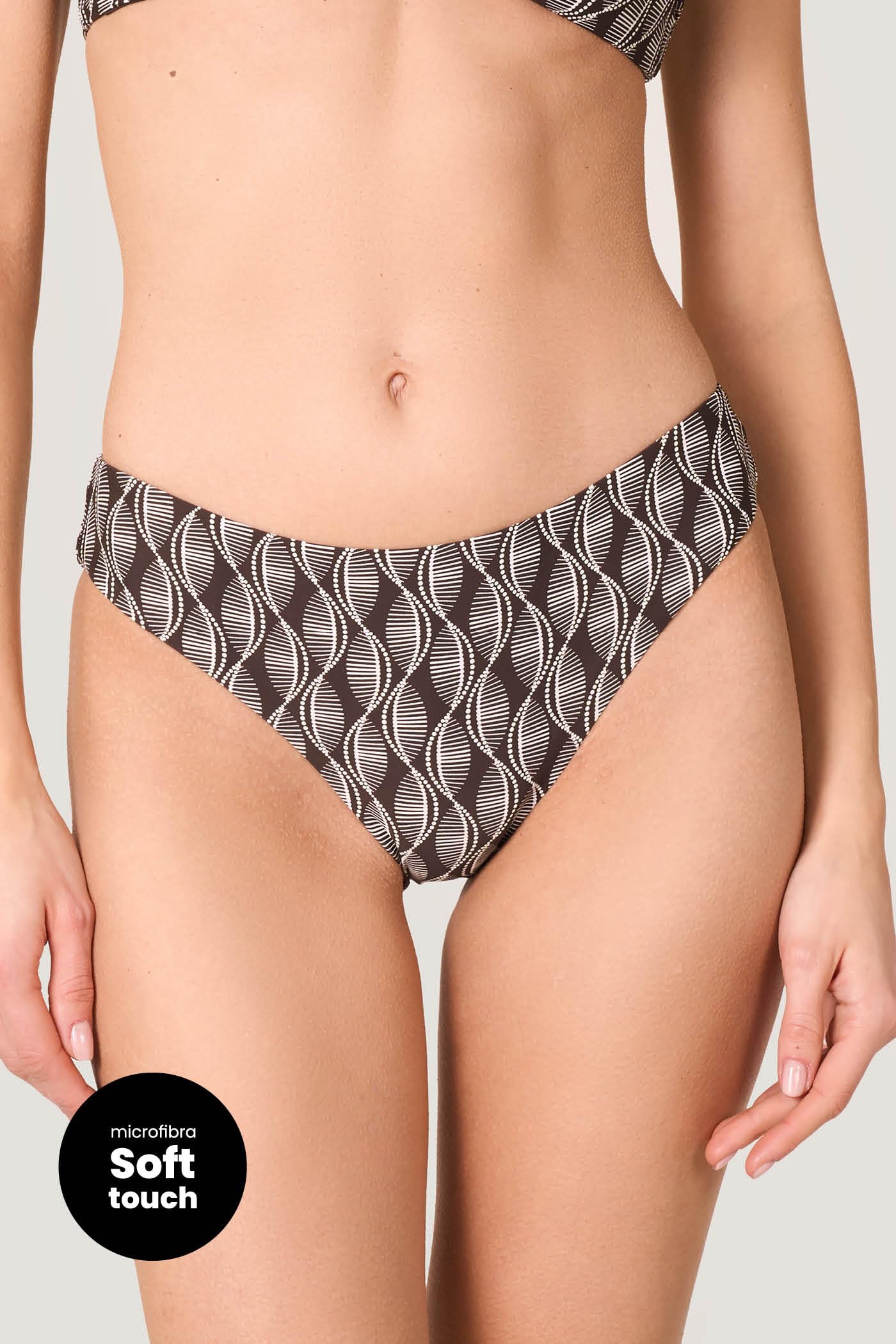 Goldenpoint Seashell slip bikini fianco basso geometrico