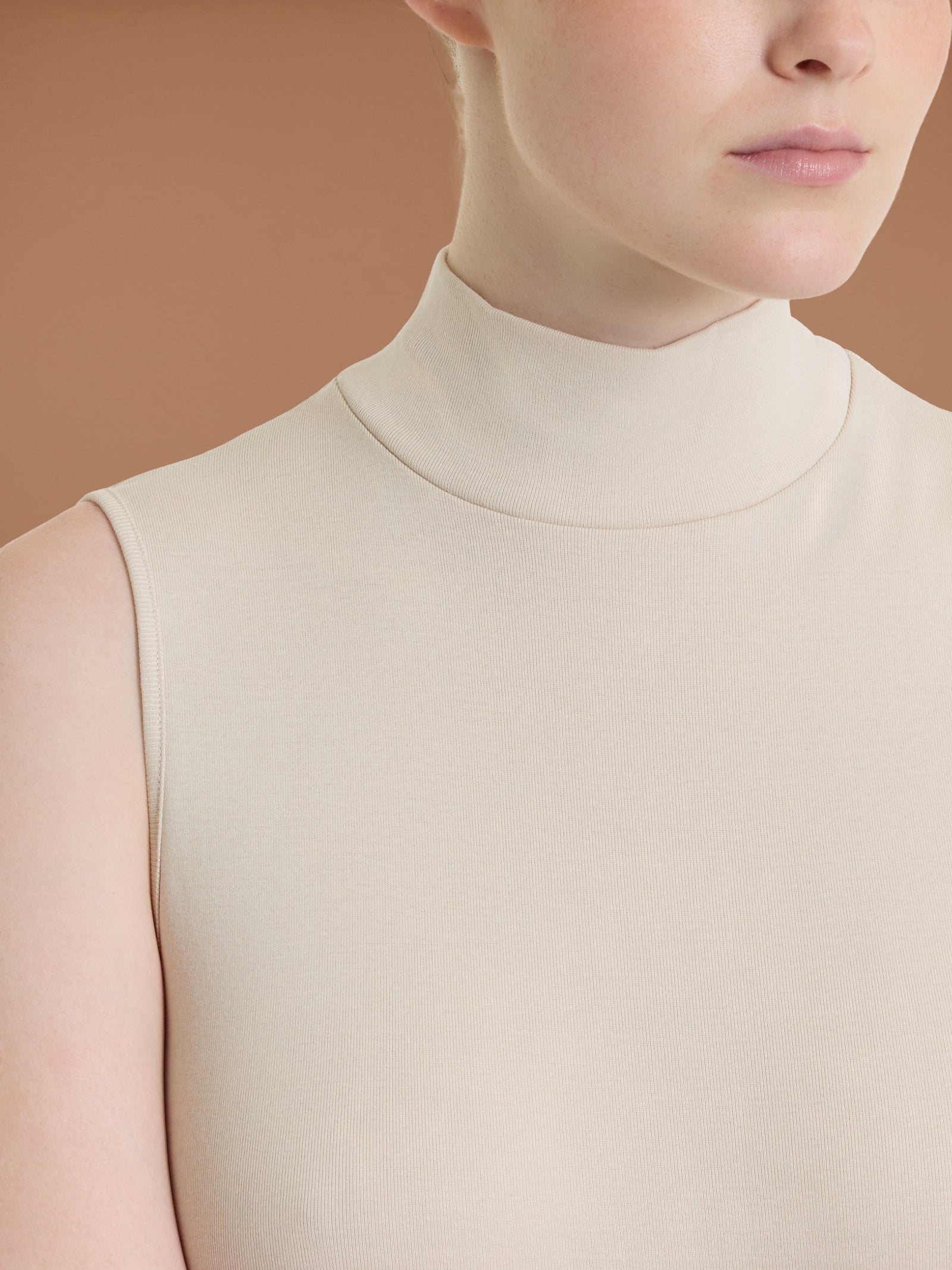 Ragno Thermo Cotton Smanicato Collo Alto Champignon Cotone
