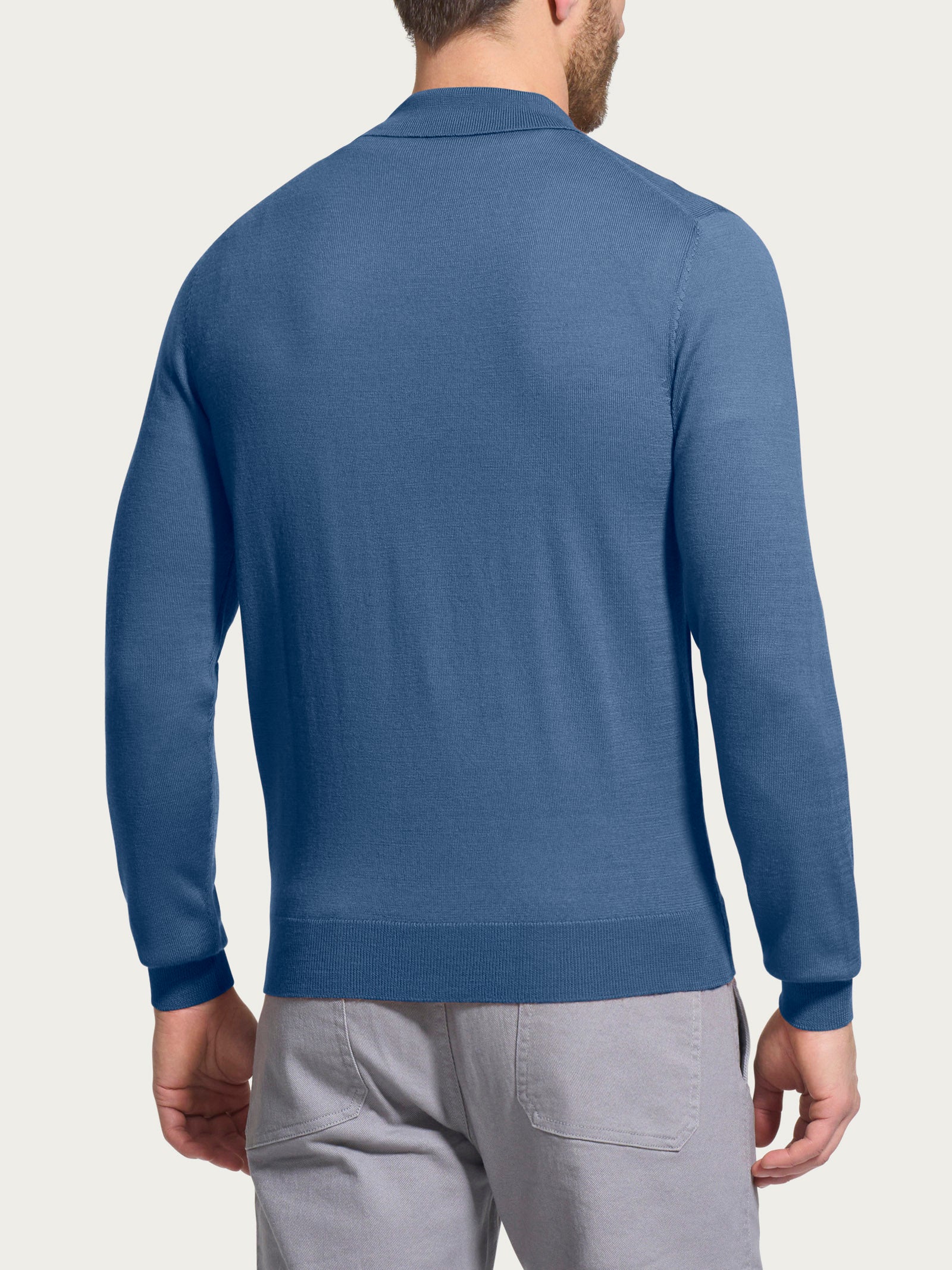 Ragno Merino Soft Polo Maglia Uomo Colony Blue