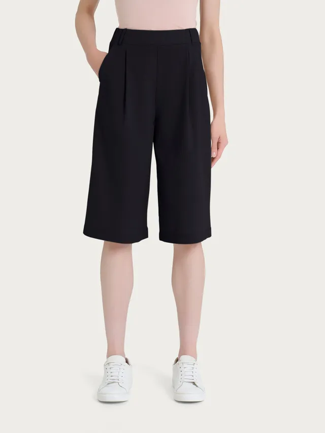 Ragno Super Natural Bermuda shorts nero con tasche