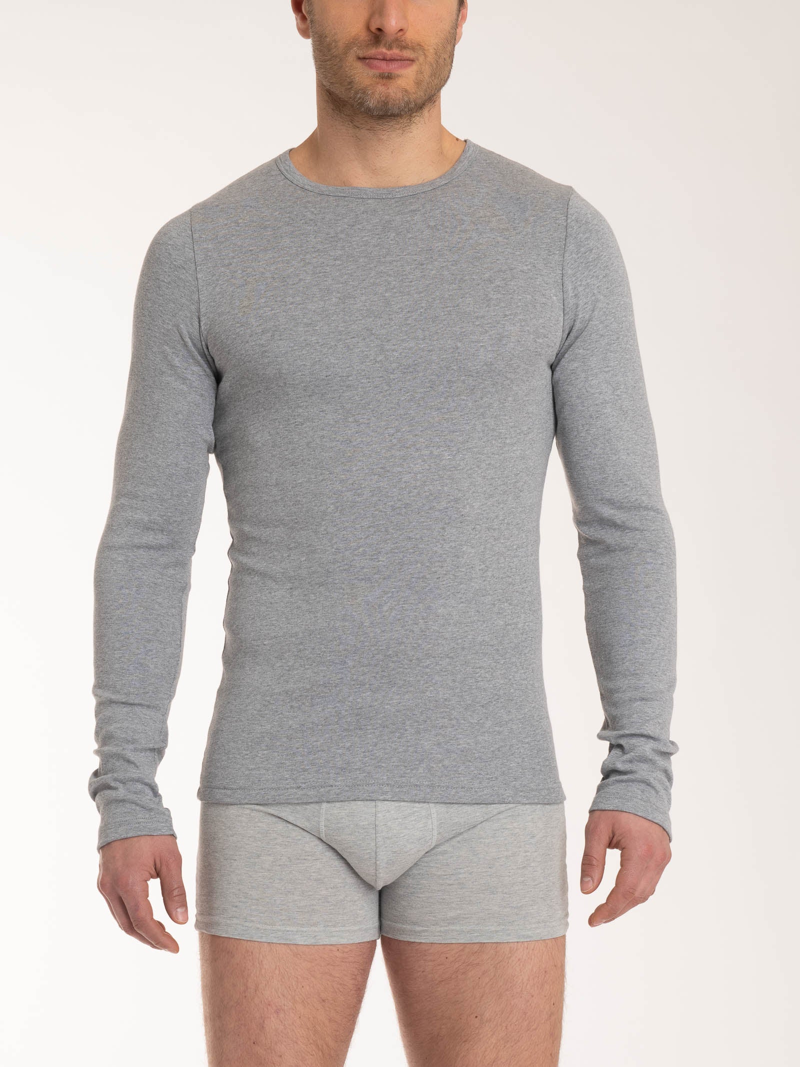 Ragno Maglia Girocollo Caldo Cotone Uomo Vapore Mel