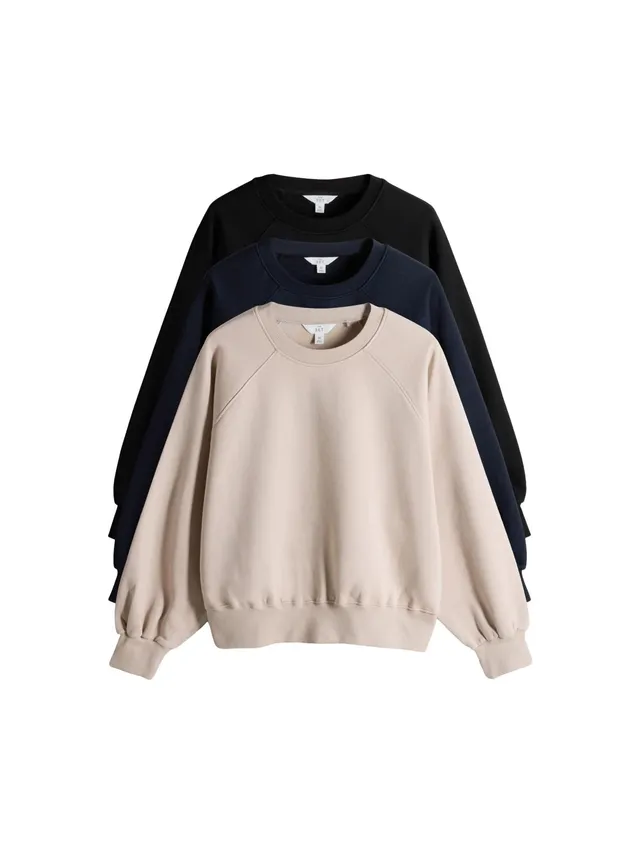 Geo Next The Set Confezione 3 Felpe Maniche Raglan Uso Quotidiano