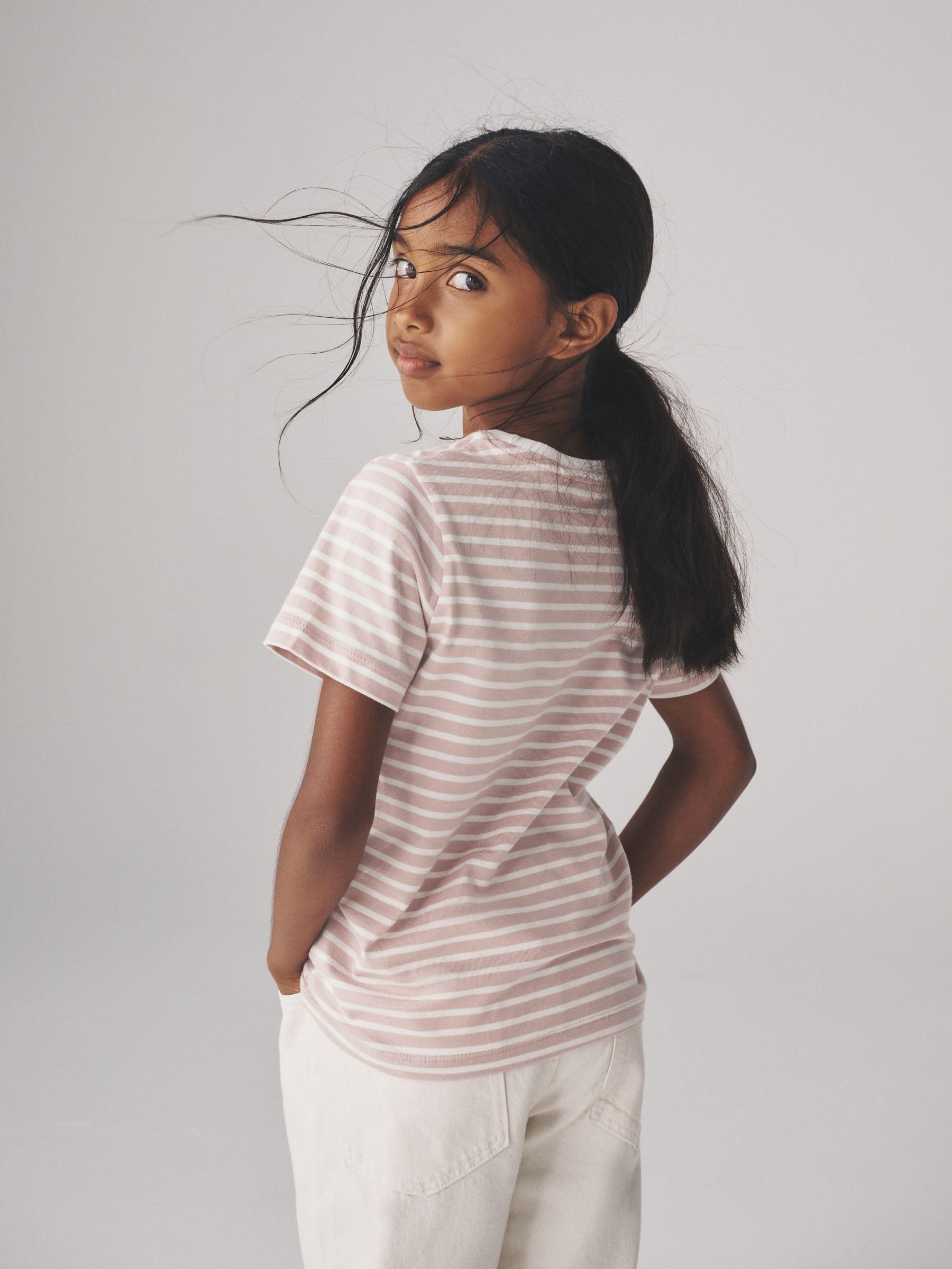Geo Next THE SET T-Shirt Bambina Maniche Corte 10 Pezzi Cotone