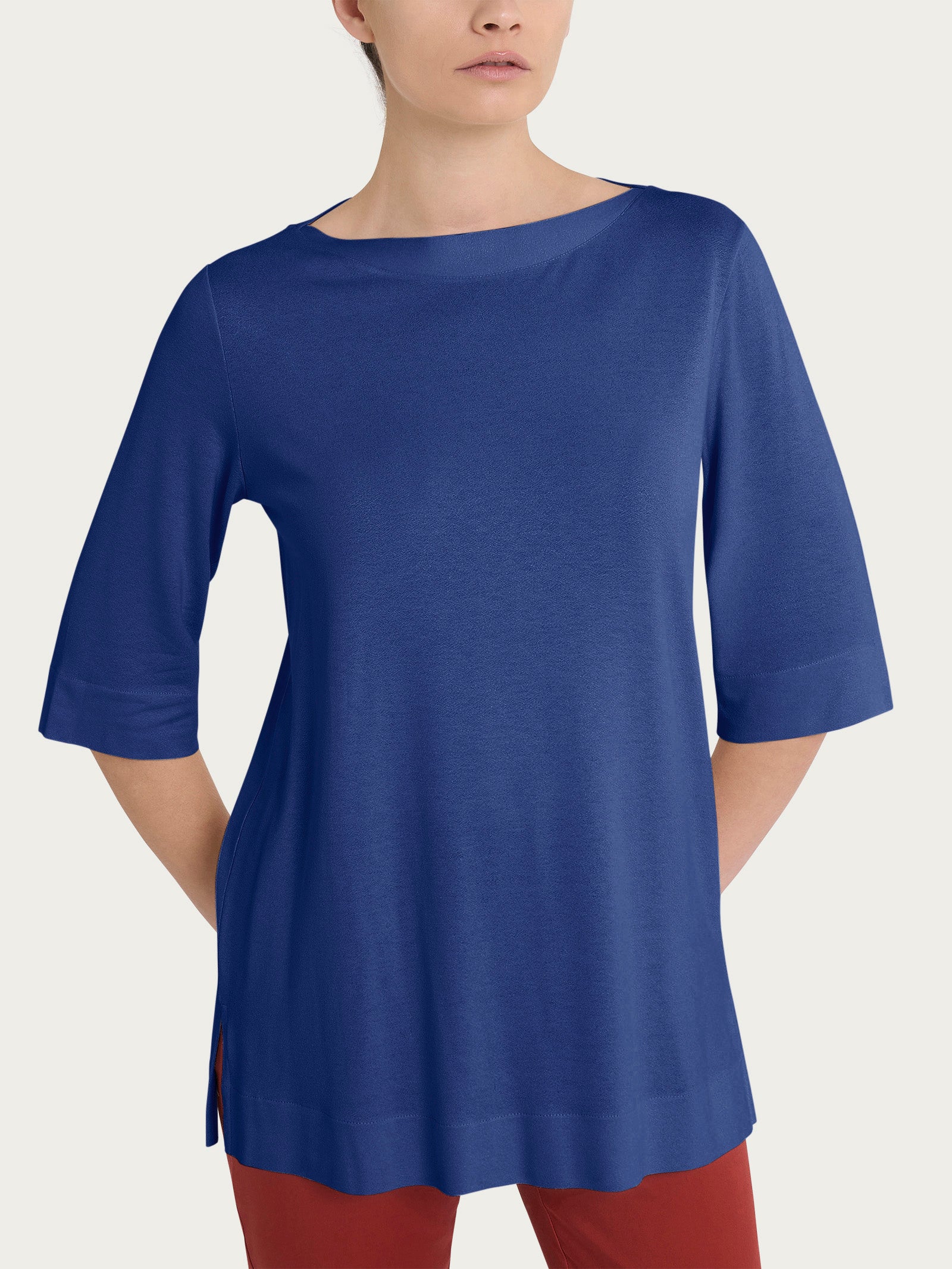 Ragno Viscosa Summer maglietta barchetta Blueberry viscosa