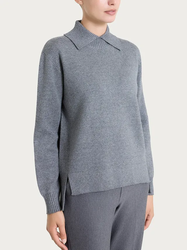 Ragno Super Soft collo alto maglia spacco Ferro Mel